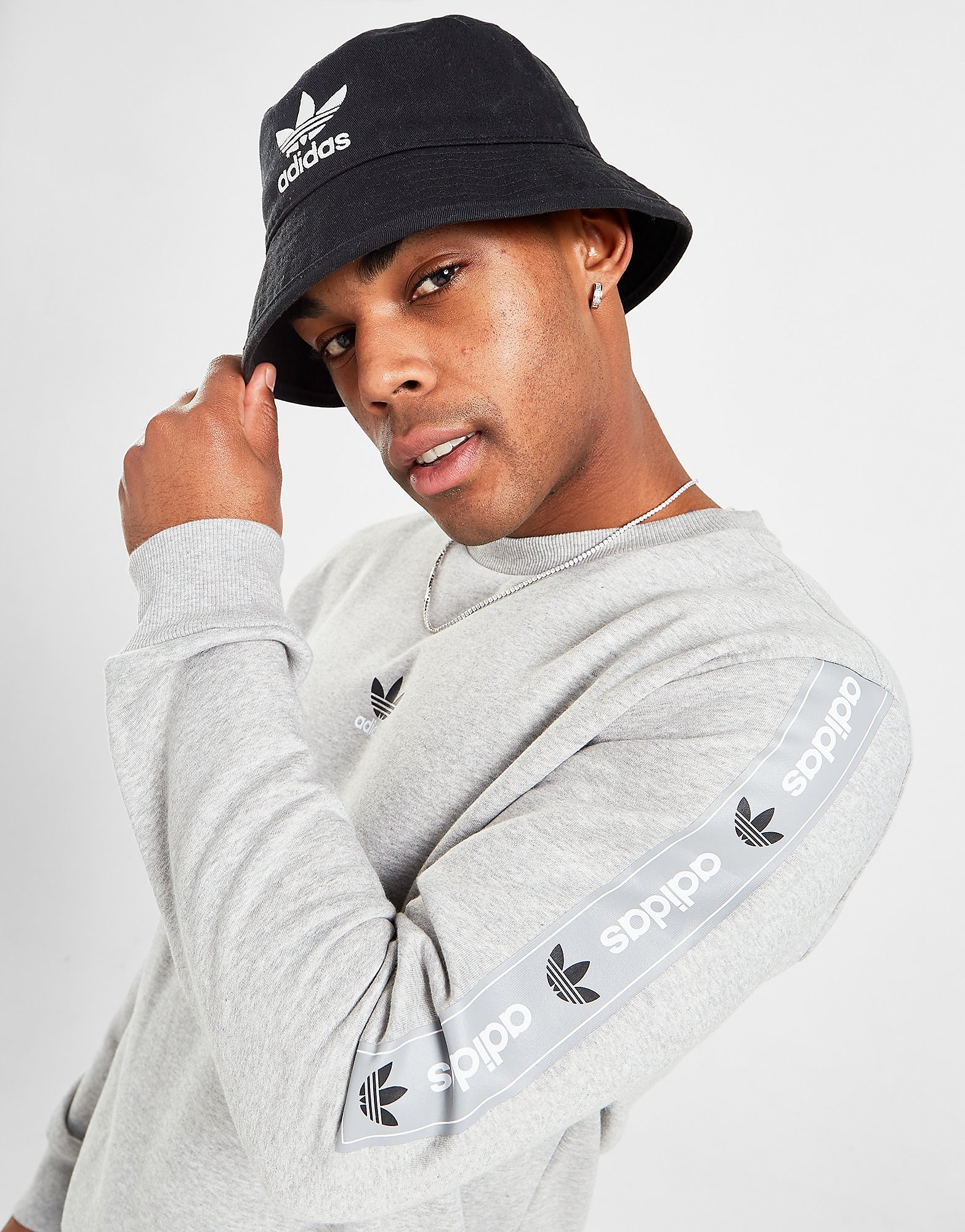 

adidas Originals Tape Crew Sweatshirt - Only at JD - Grey - Mens, Grey