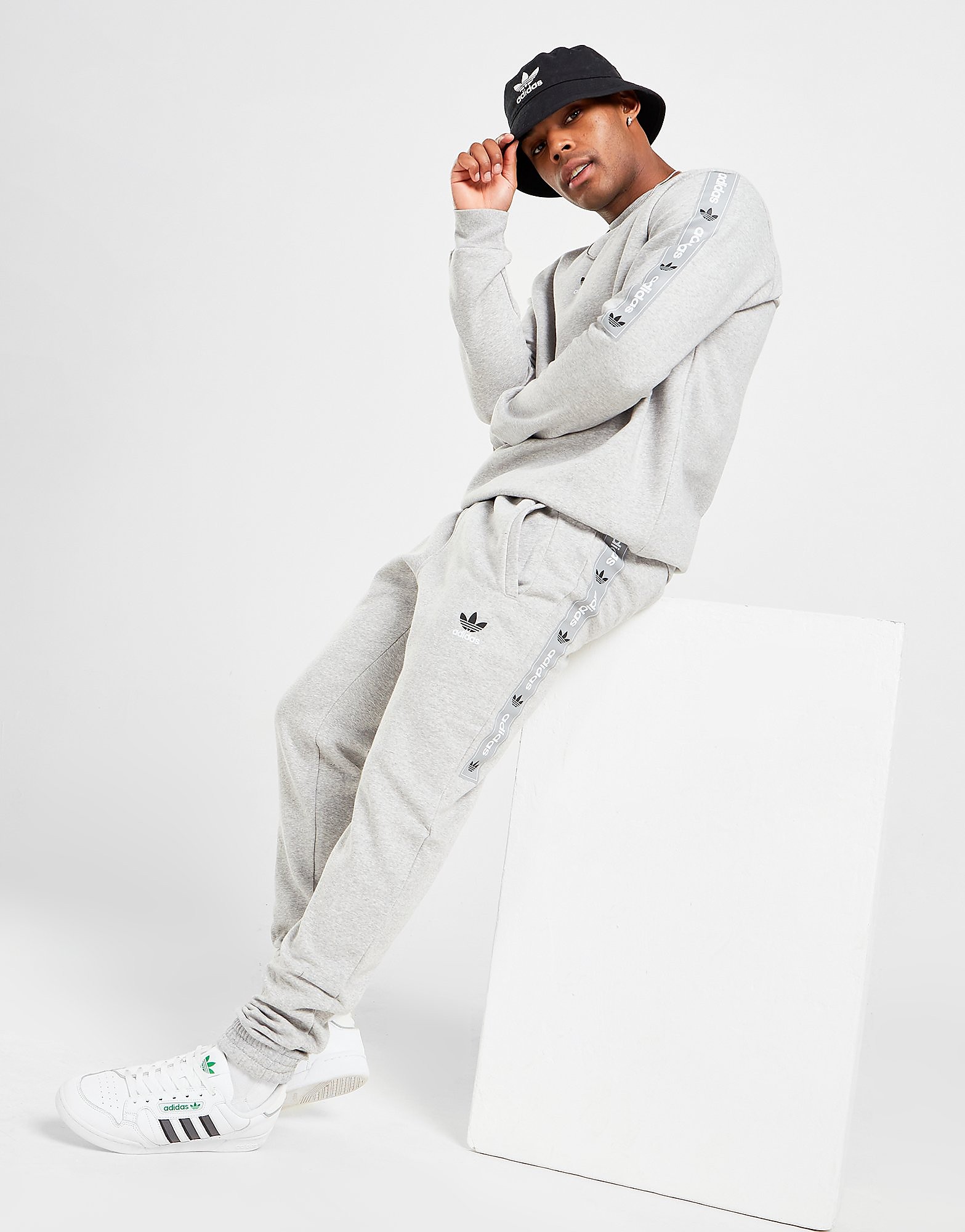 adidas Originals Tape Joggers - Only at JD - Grey - Mens, Grey