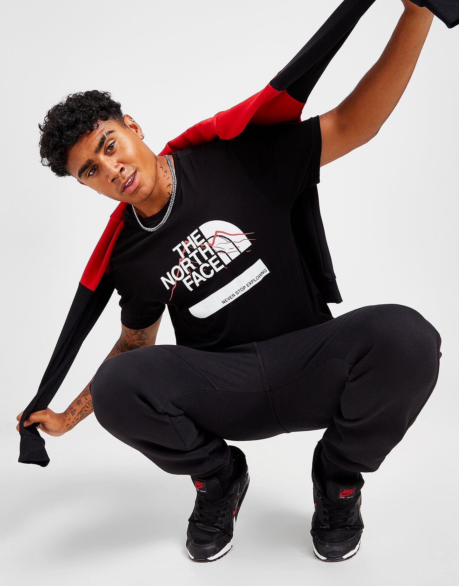 

The North Face Mount Outline T-Shirt - Only at JD - Black - Mens, Black