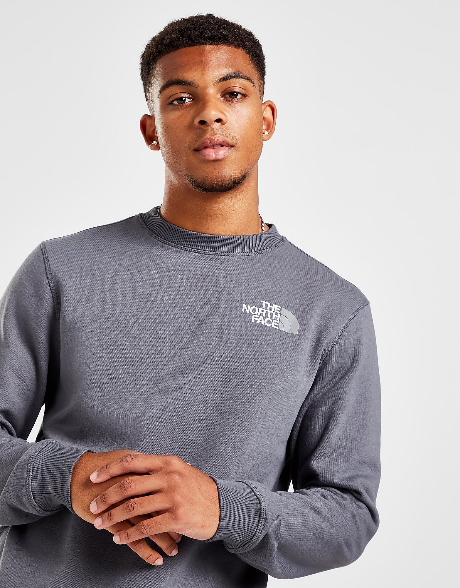 The North Face Bondi Crew Sweatshirt - Only at JD - Grey - Mens, Grey