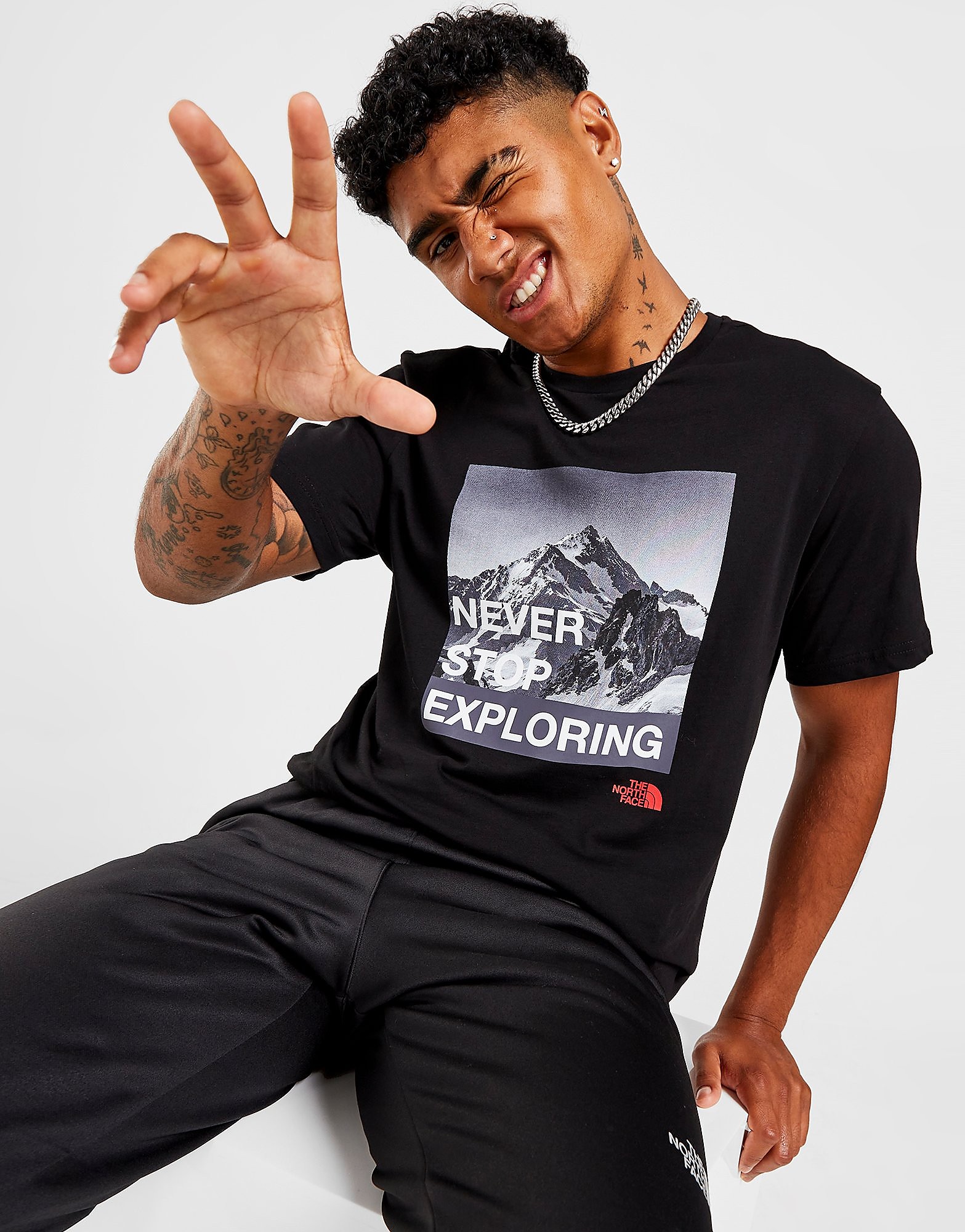 

The North Face Snow Mountain T-Shirt - Only at JD - Black - Mens, Black