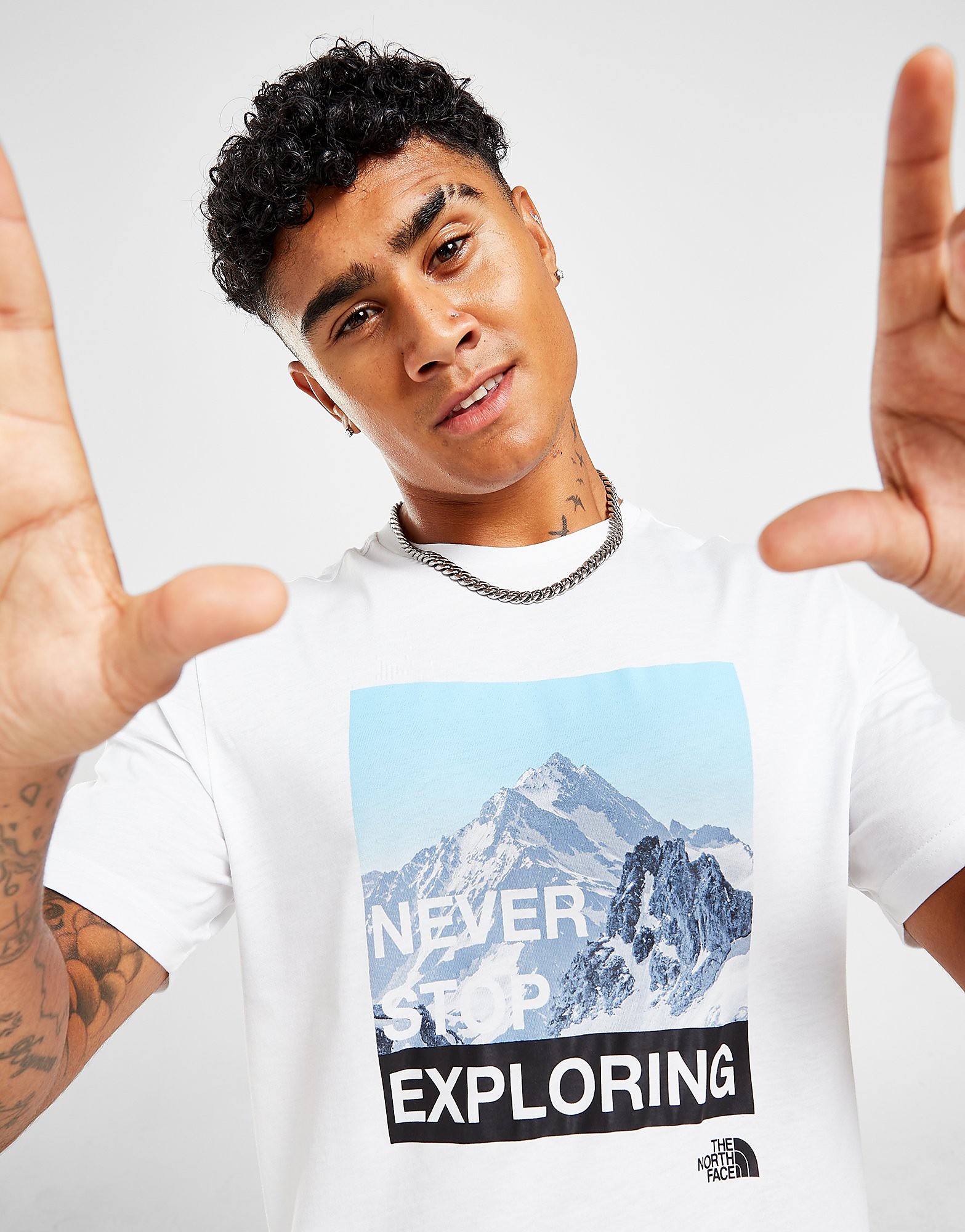 

The North Face Snow Mountain T-Shirt - Only at JD - White - Mens, White