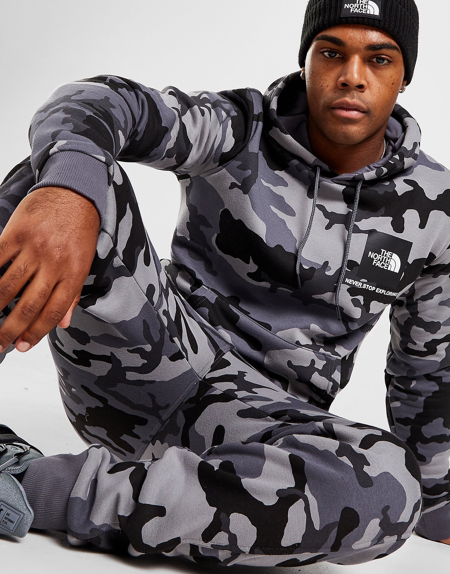 

The North Face Camo Fine Box Hoodie - Only at JD - Grey - Mens, Grey