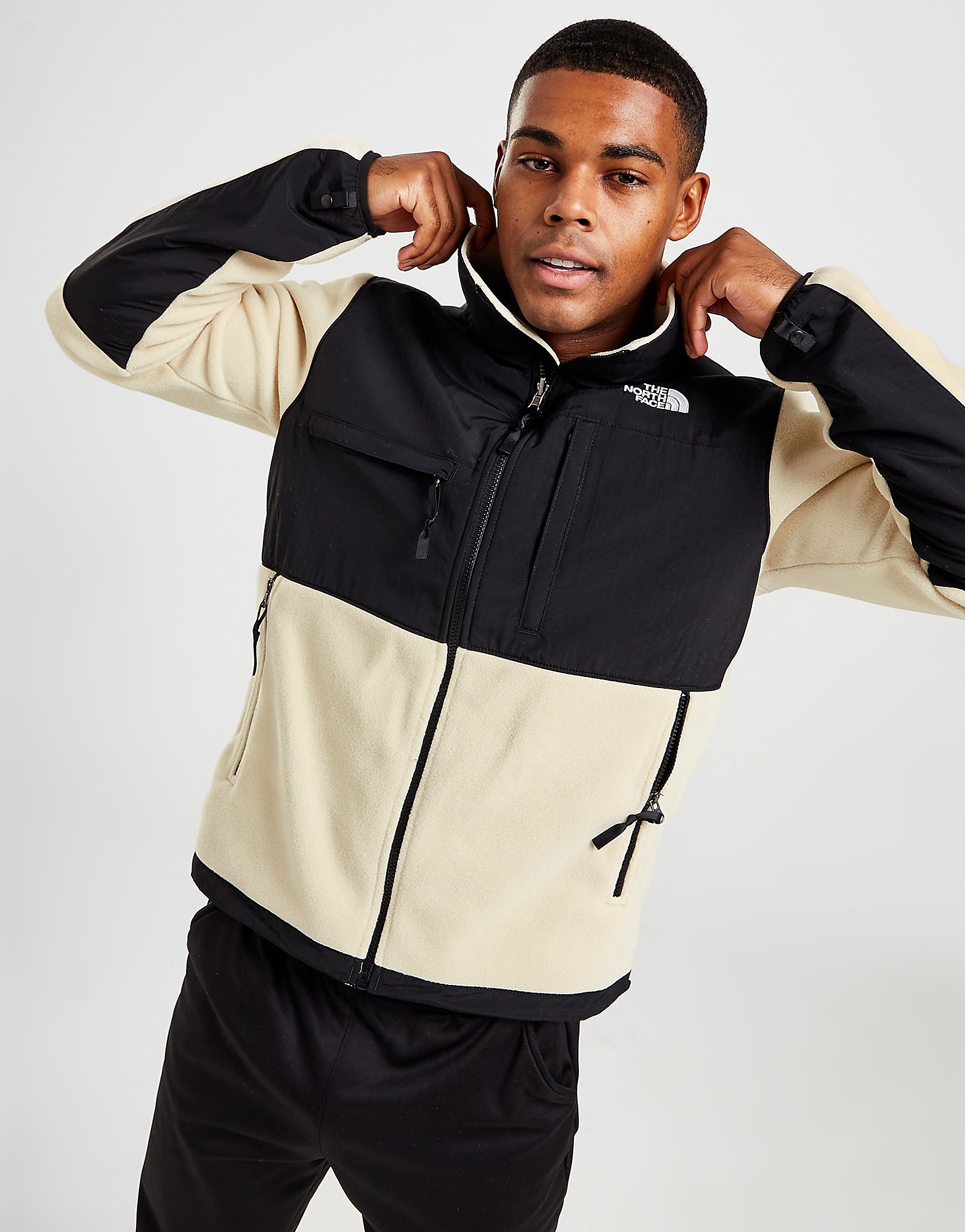 

The North Face Denali Full Zip Jacket - White/Black - Mens, White/Black