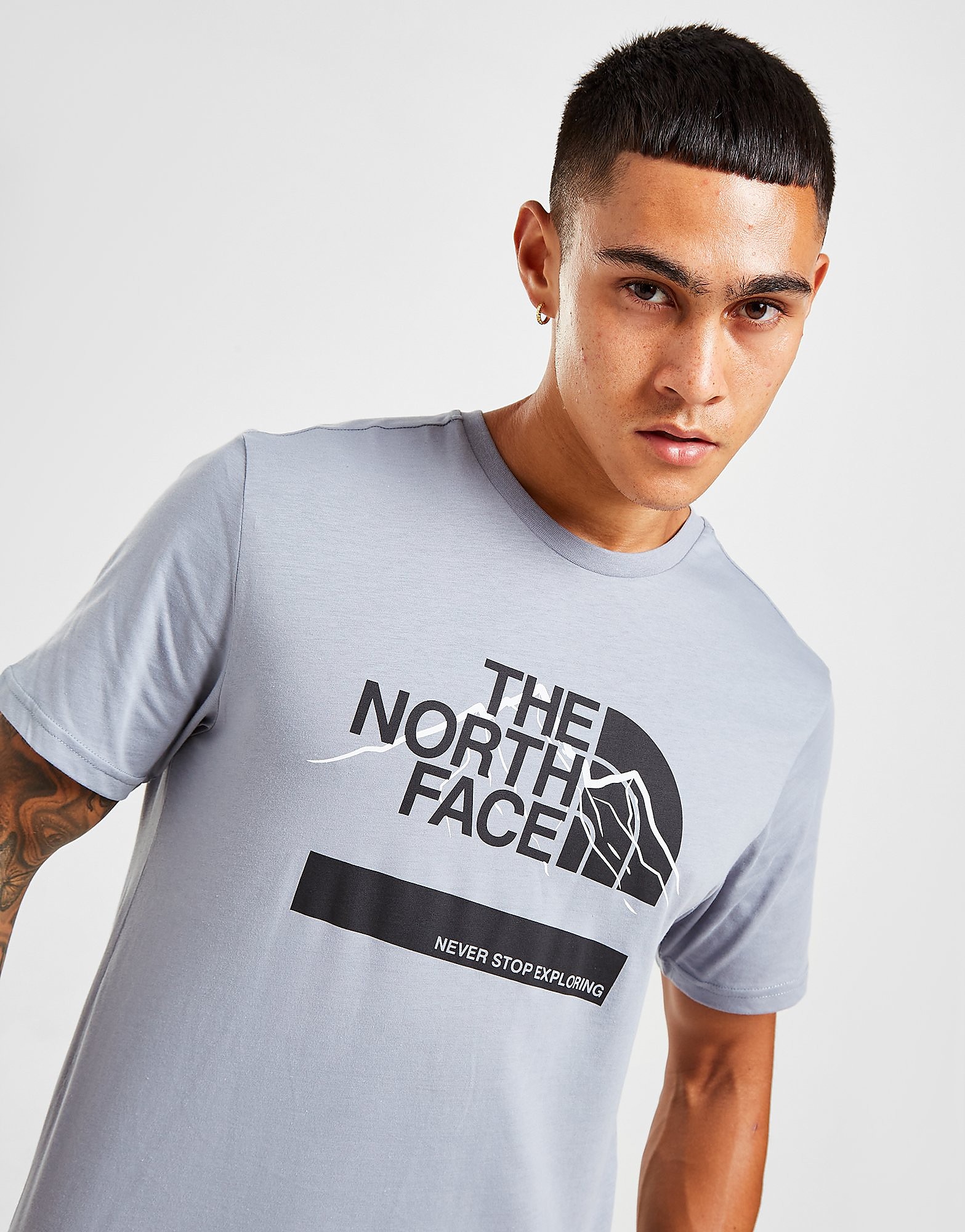

The North Face Mount Outline T-Shirt - Only at JD - Grey - Mens, Grey