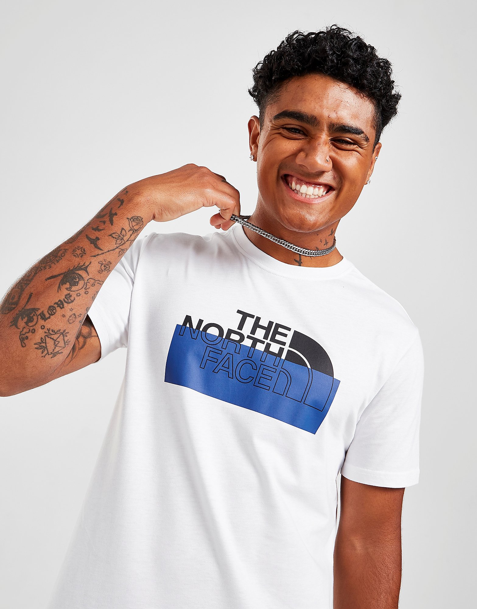 The North Face T-Shirt Cover Box - Only at JD - Branco - Mens, Branco