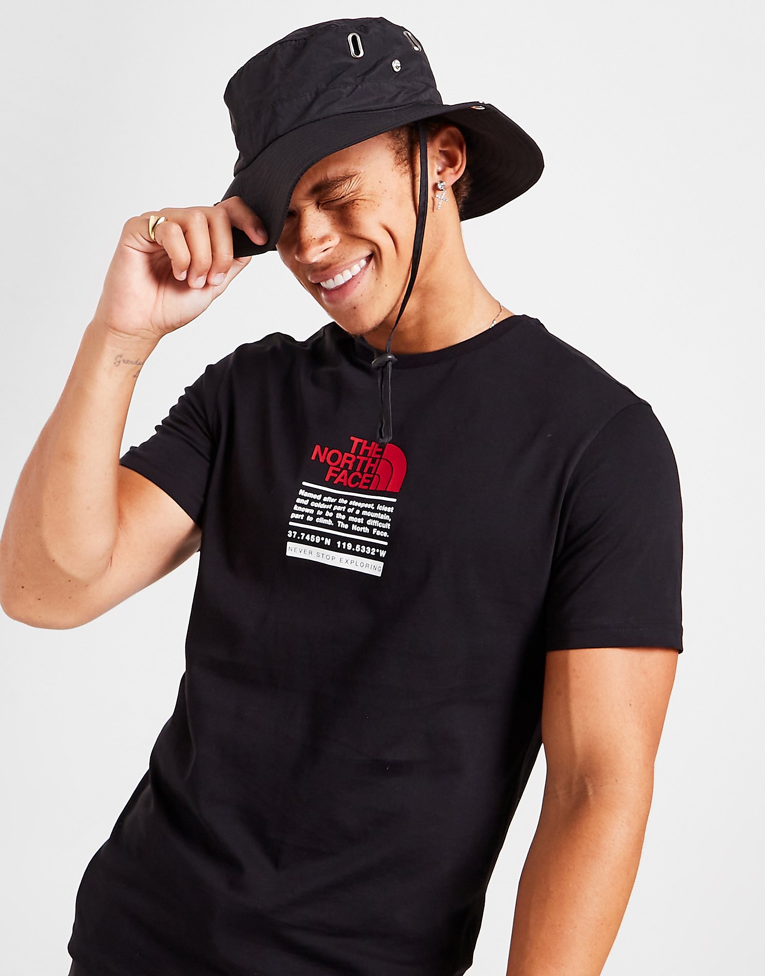 The North Face T-Shirt Notes - Only at JD - Preto - Mens, Preto