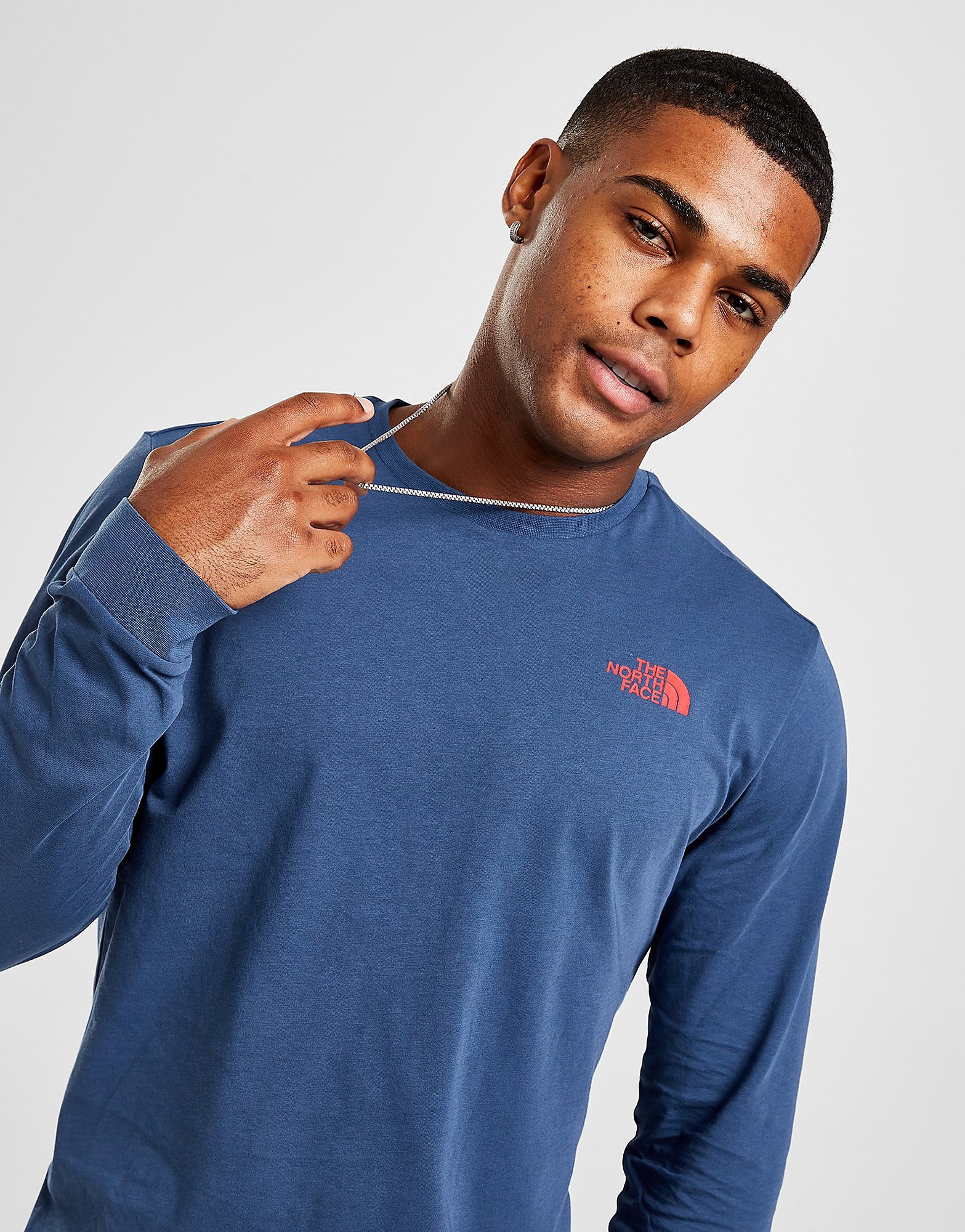 

The North Face Simple Dome Long Sleeve T-Shirt - Only at JD - Blue - Mens, Blue