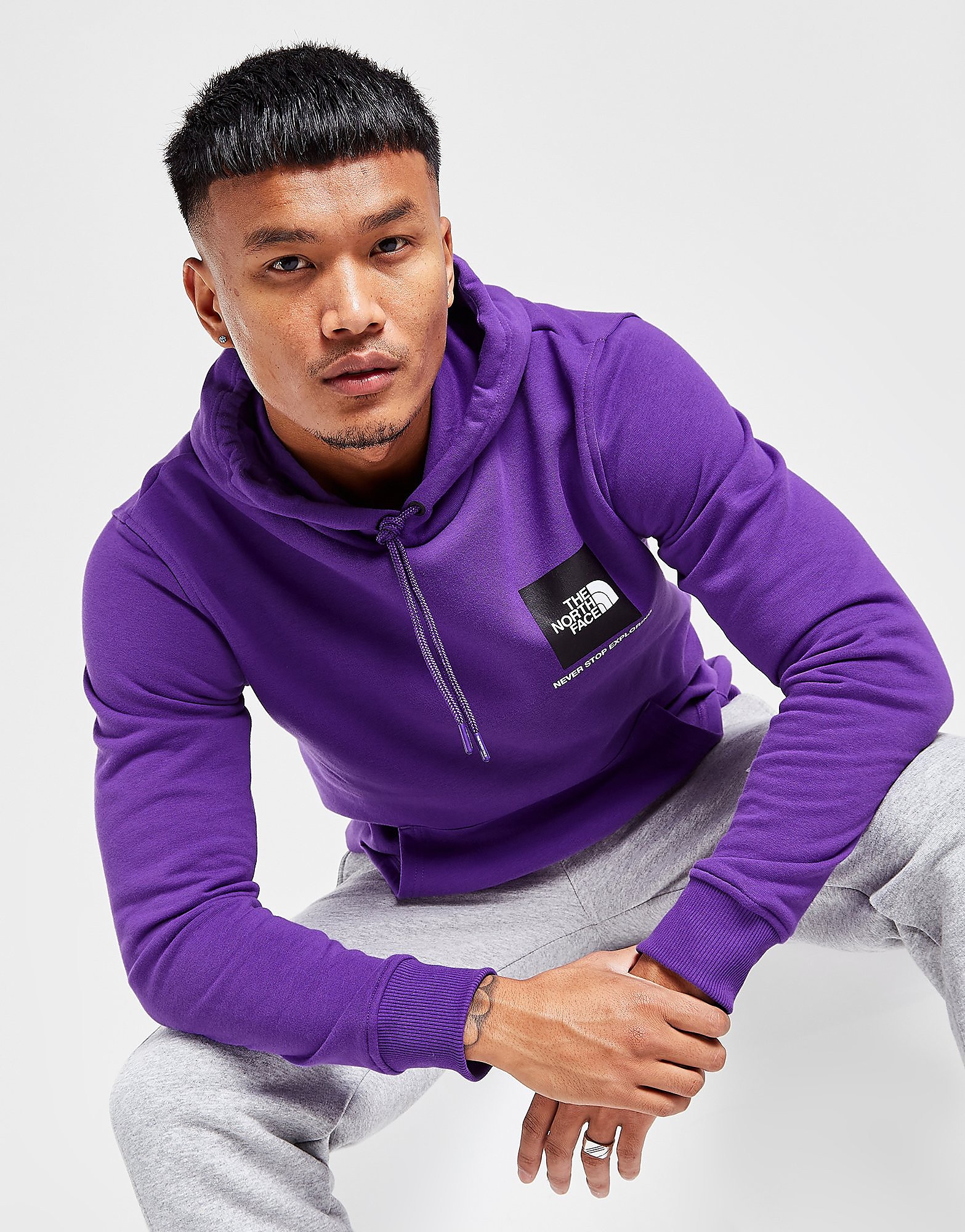 

The North Face Fine Box Hoodie - Only at JD - Purple - Mens, Purple