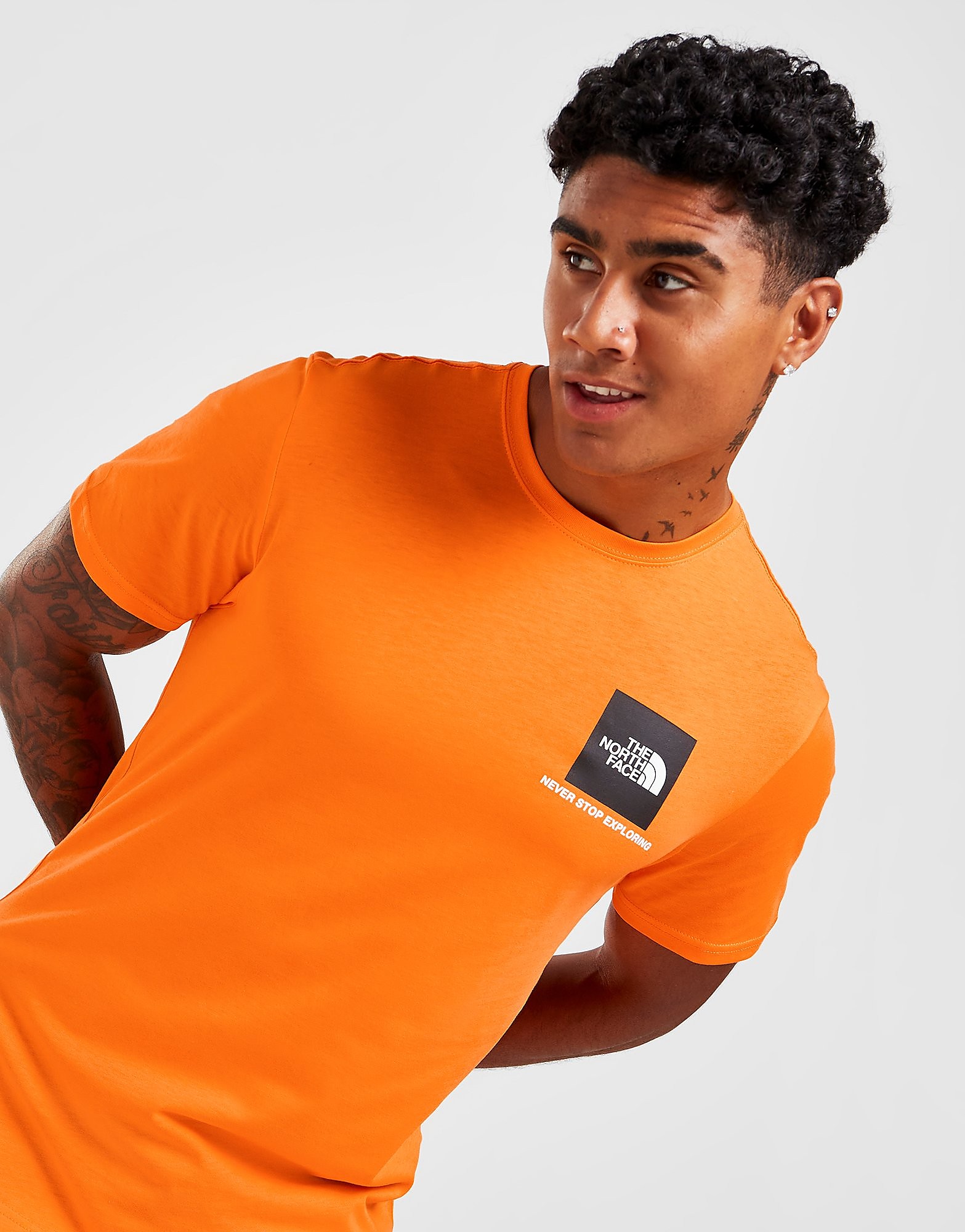 

The North Face Fine Box T-Shirt - Only at JD - Orange - Mens, Orange