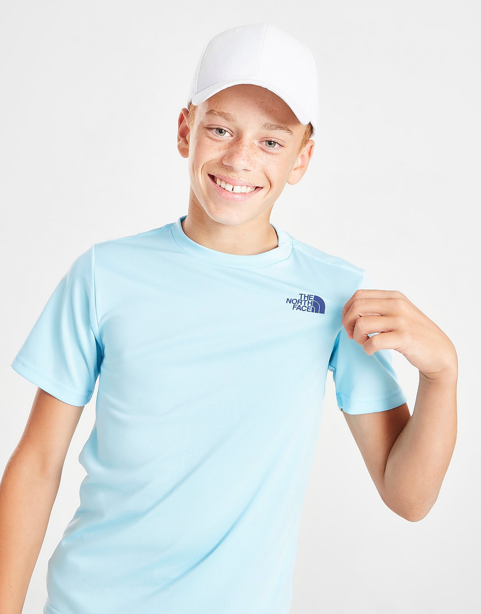 

The North Face Reaxion Poly T-Shirt Junior - Only at JD - Blue - Kids, Blue