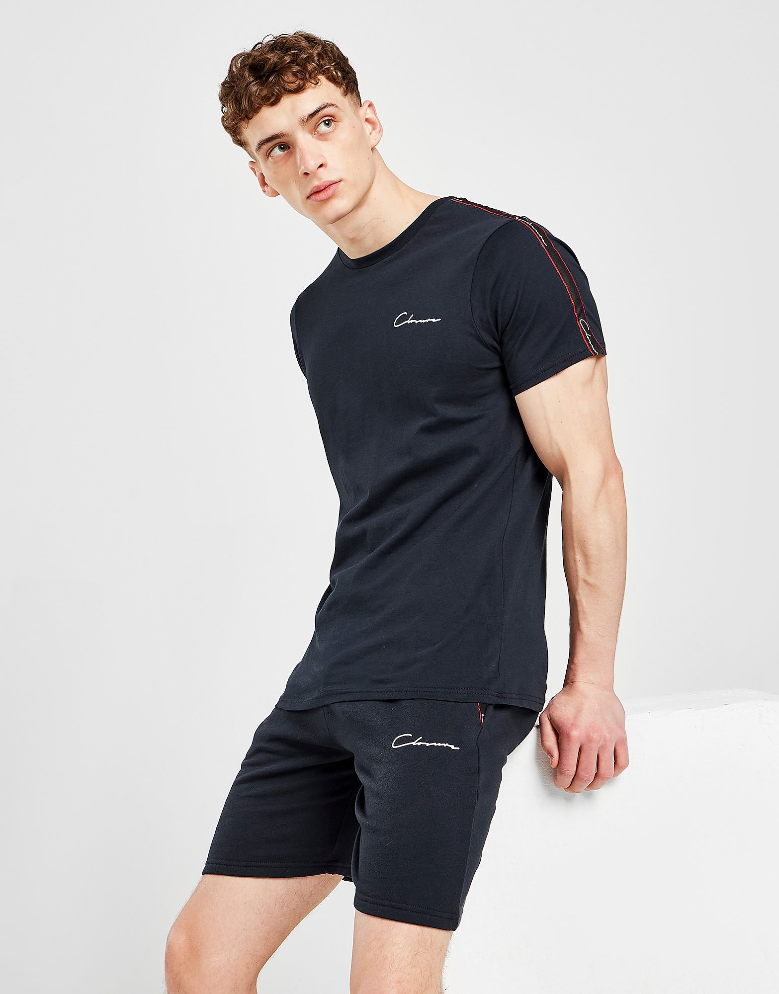 

Closure London Tri Tape T-Shirt/Shorts Set - Navy - Mens, Navy