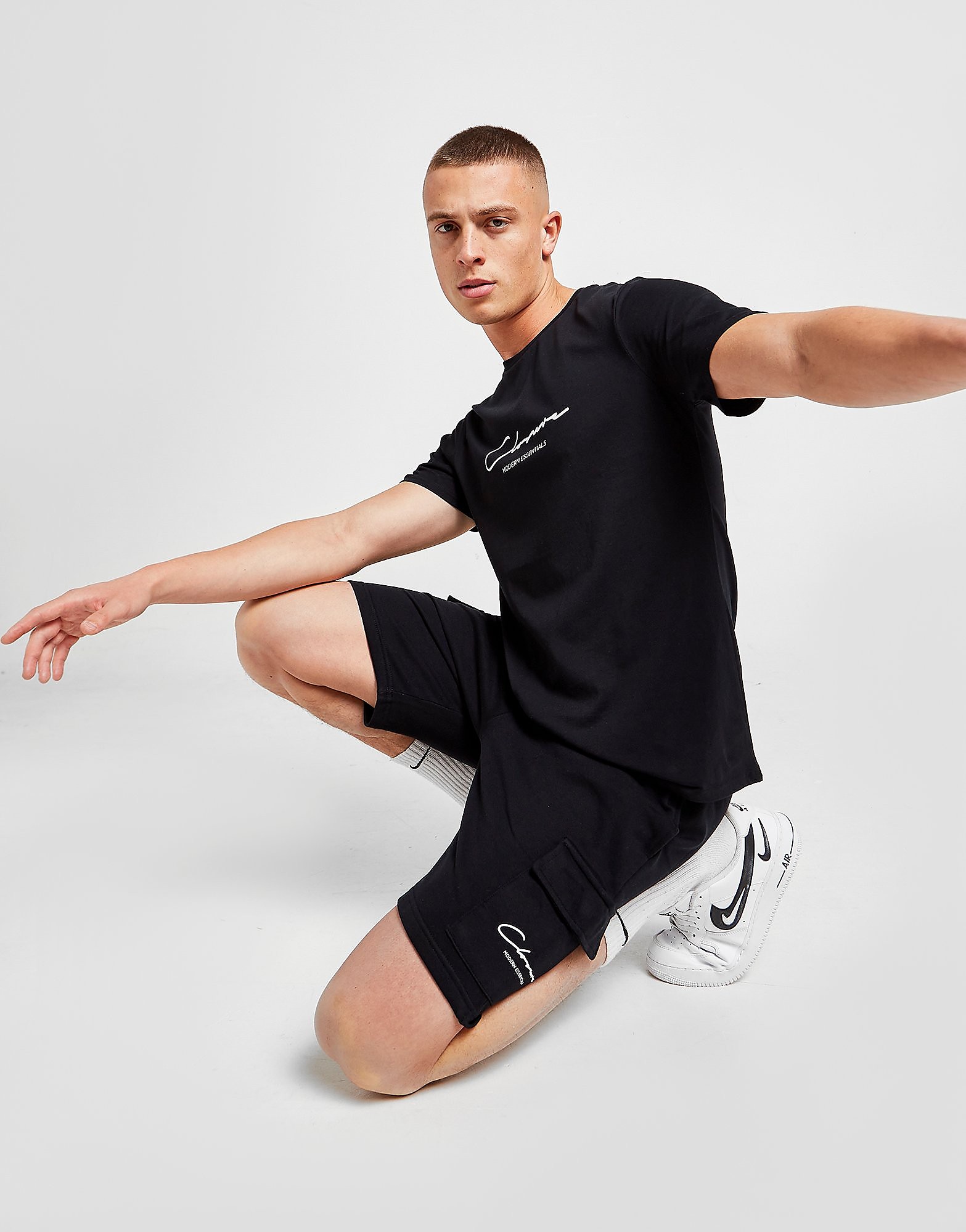 

Closure London Cargo T-Shirt/Shorts Set - Black/Black - Mens, Black/Black