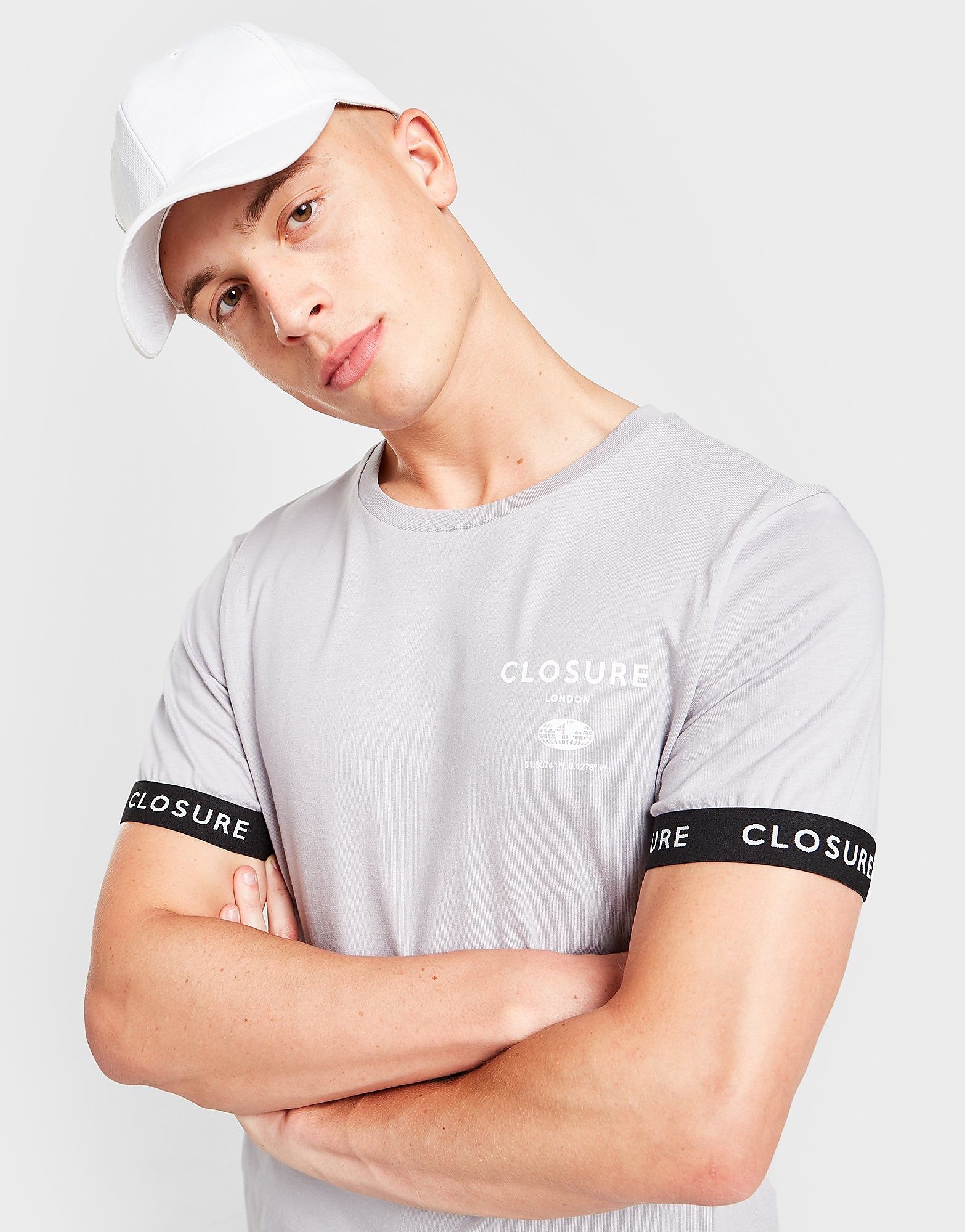 

Closure London Tech Cuffed T-Shirt - Grey, Grey