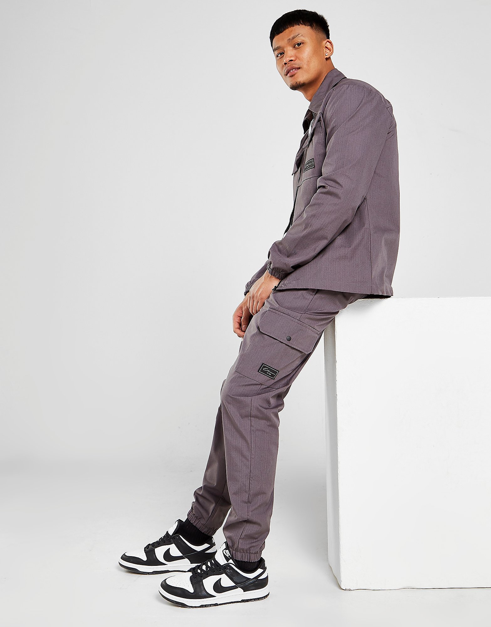 

Closure London Woven Cargo Pants - Grey - Mens, Grey