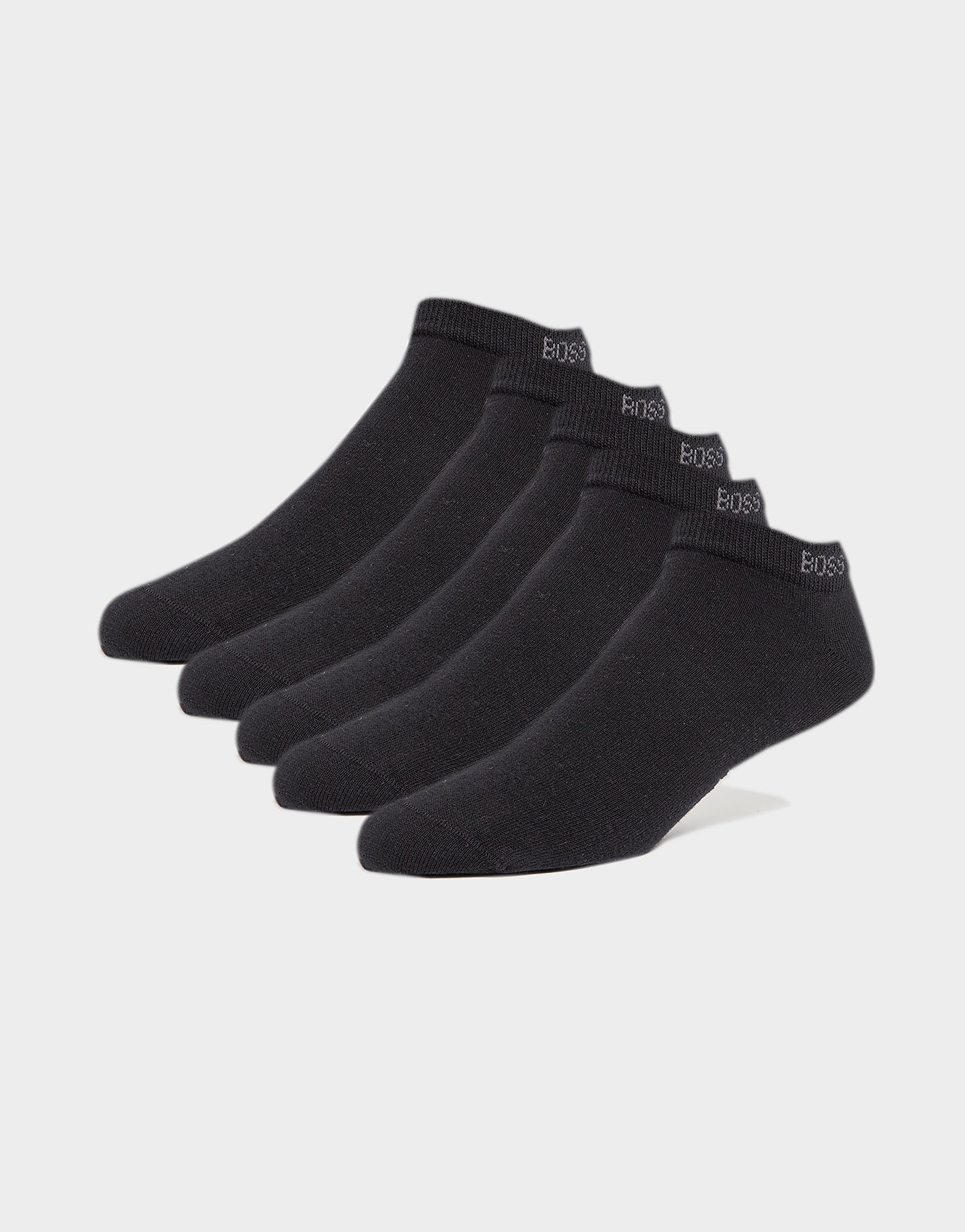 

BOSS 5 Pack Ankle Socks - Black - Womens, Black