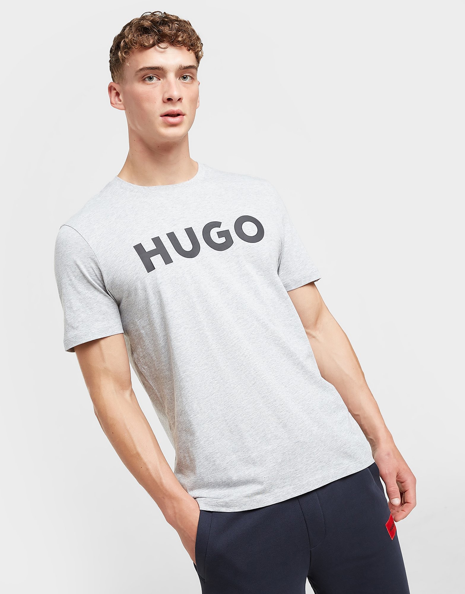 HUGO T-Shirt Dulivio - Cinzento - Mens, Cinzento