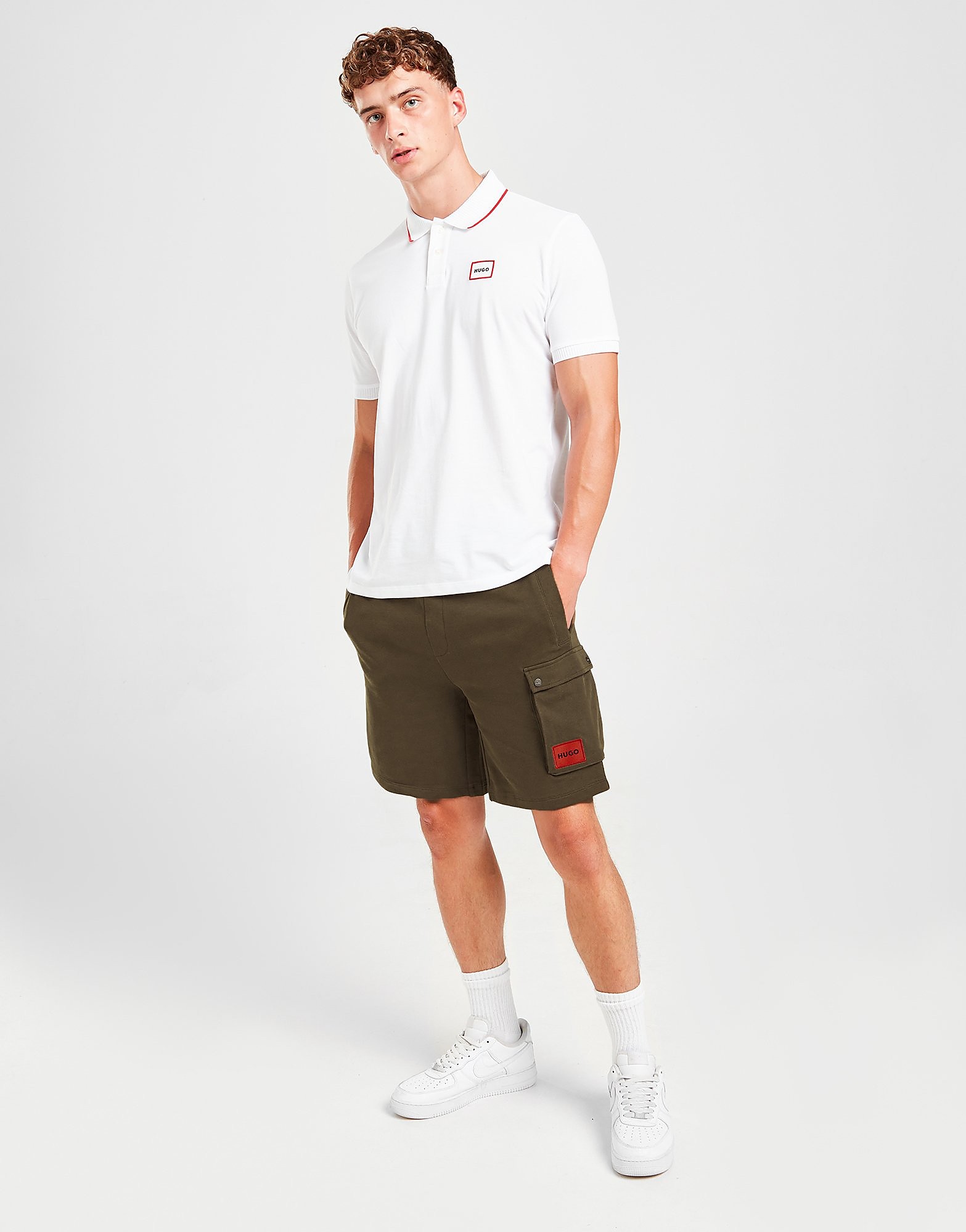 

HUGO Dizzi Cargo Shorts - Green - Mens, Green