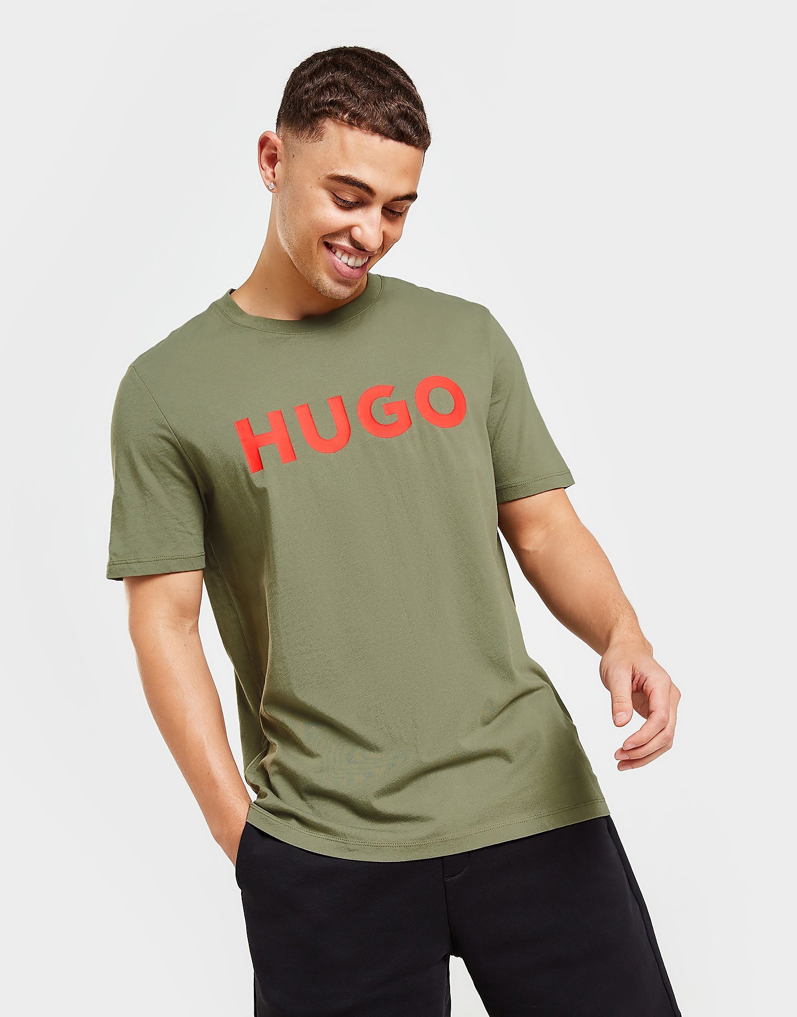 HUGO T-Shirt Dulivio - Verde - Mens, Verde