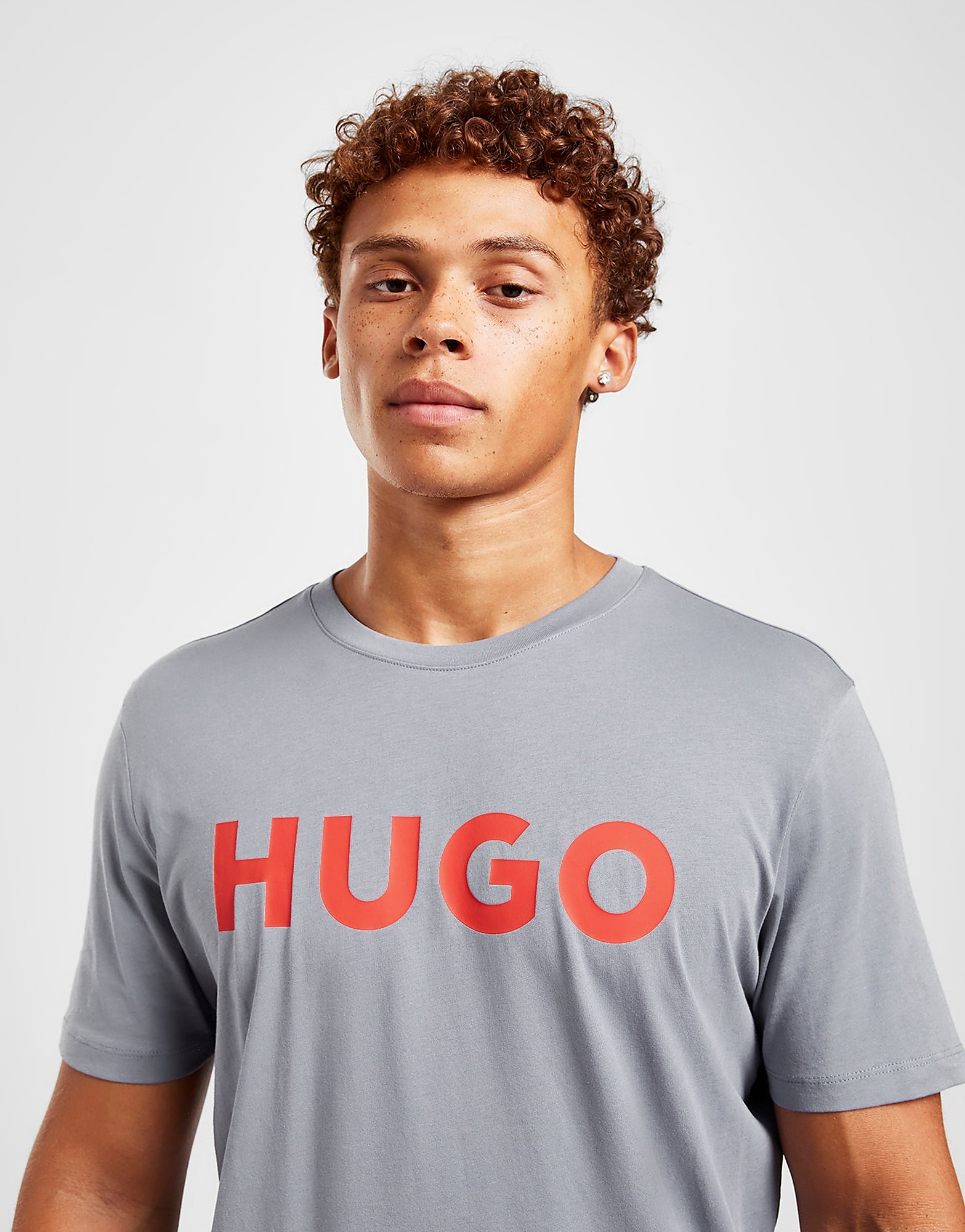 HUGO T-Shirt Dulivio Text - Azul - Mens, Azul
