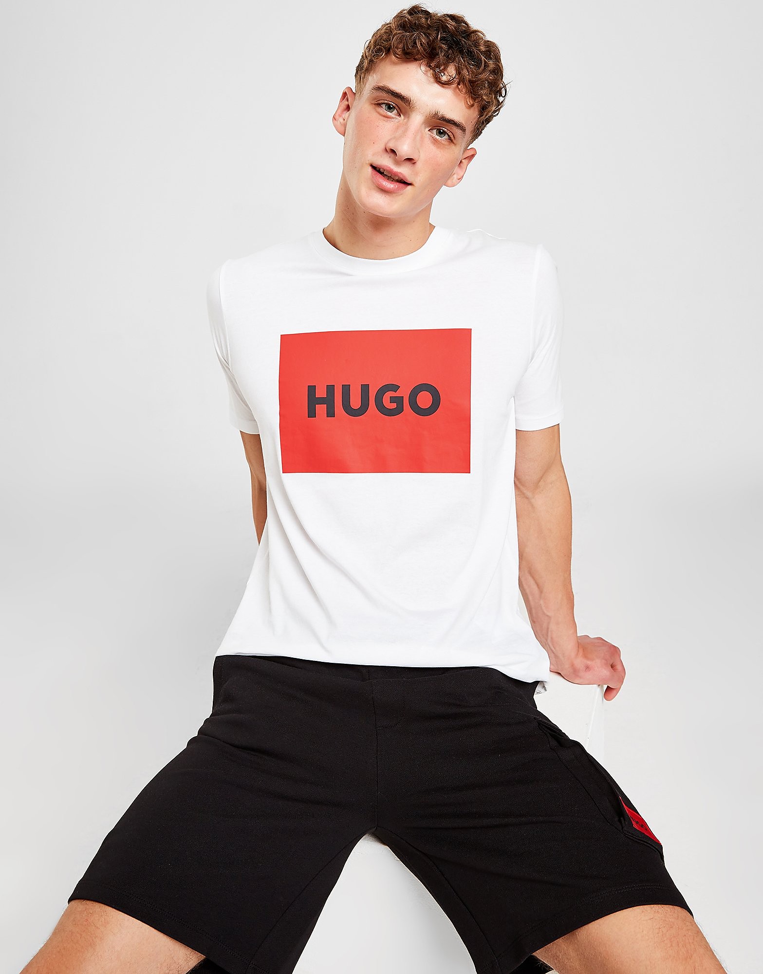 HUGO T-Shirt Dulive Box - Branco - Mens, Branco