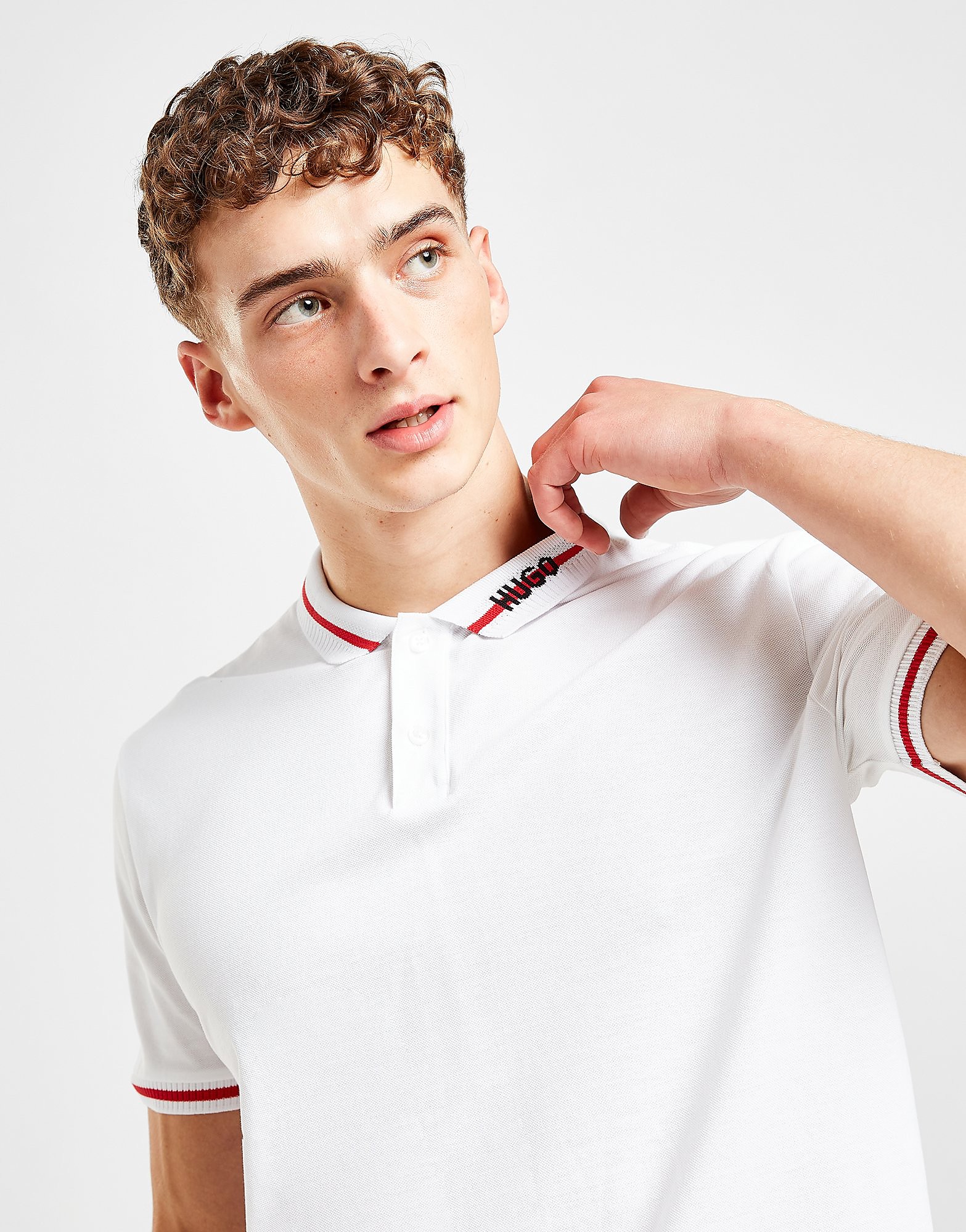 HUGO Polo Dostner - Branco - Mens, Branco