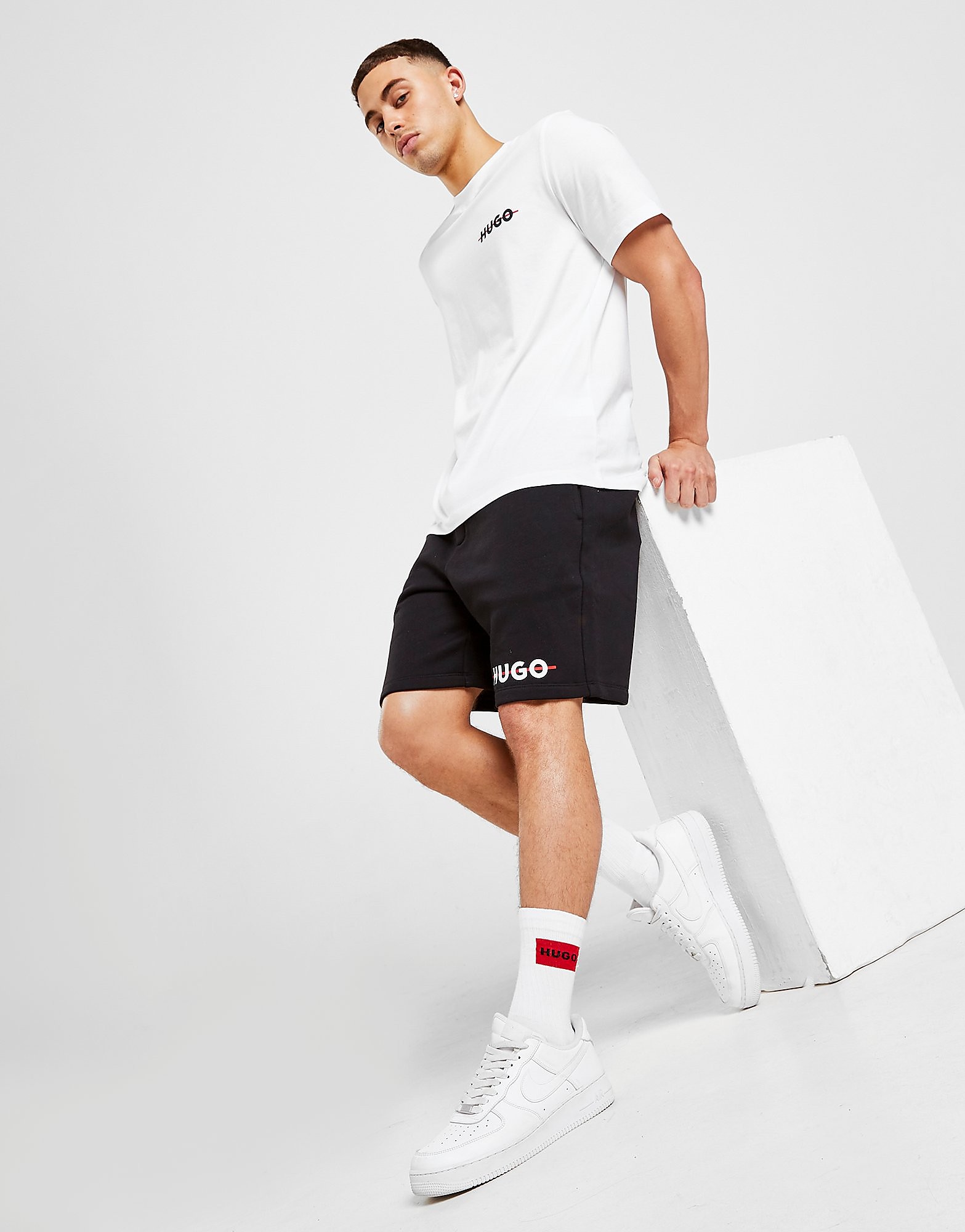 

HUGO Dedford Strike Shorts - Black - Mens, Black