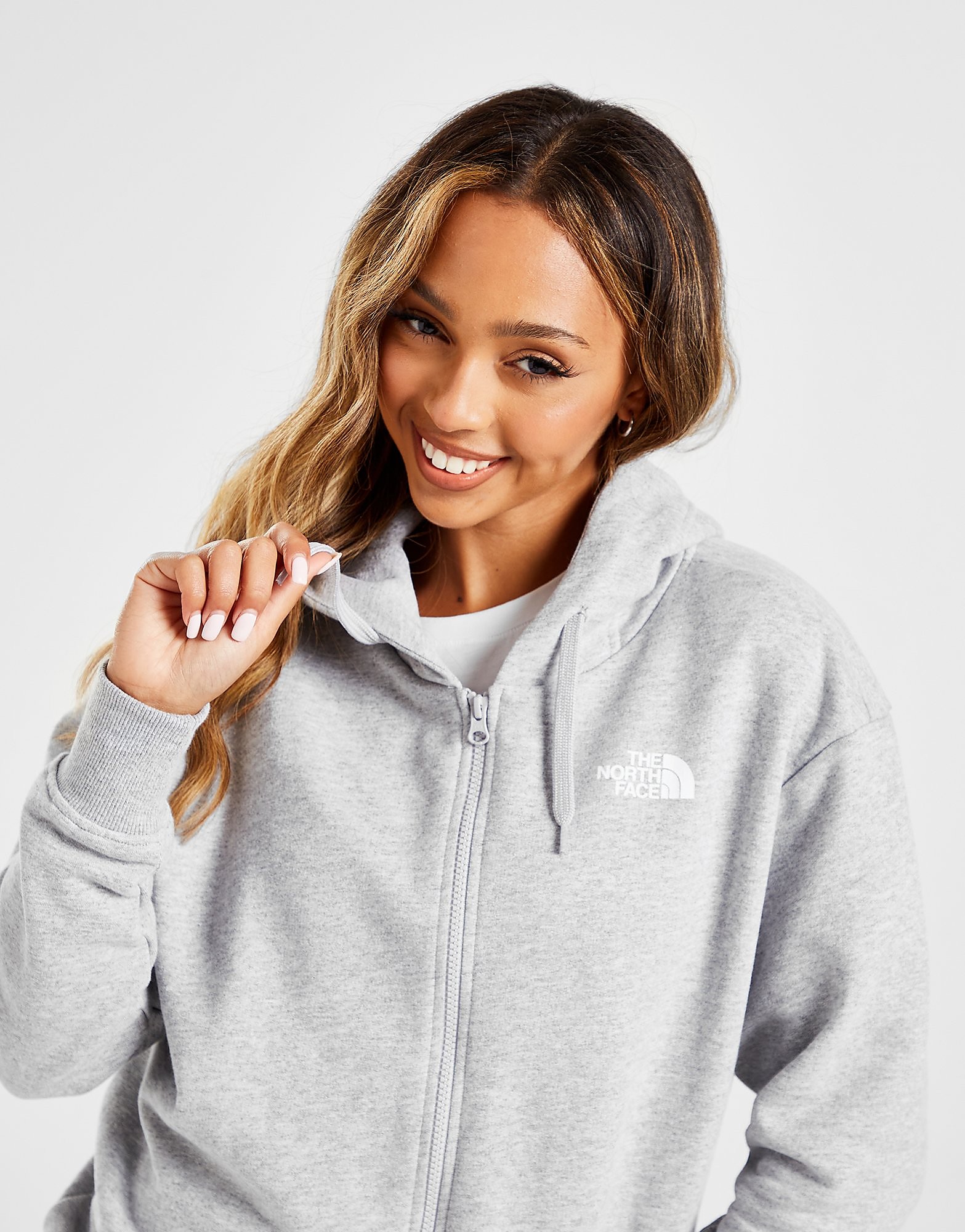 

The North Face Dome Full Zip Hoodie - Grey - Womens, Grey