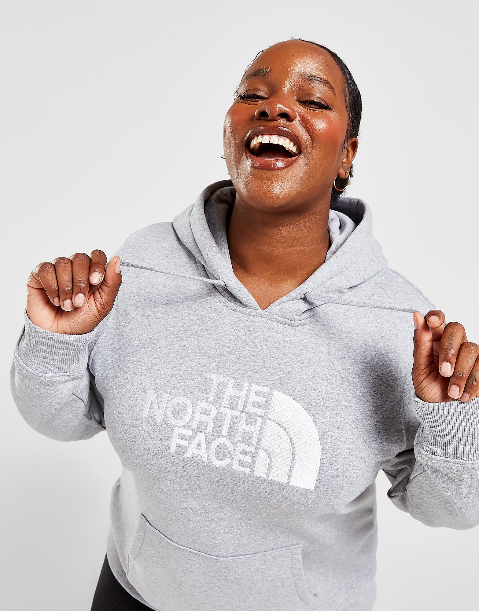 

The North Face Plus Size Drew Peak Hoodie - Grey - Womens, Grey