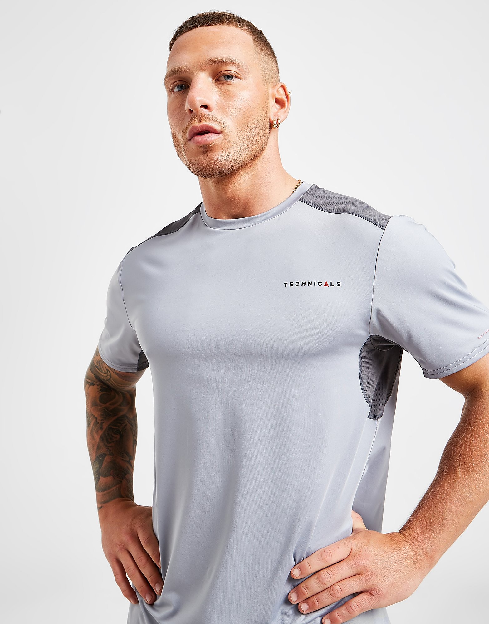 

Technicals Scale T-Shirt - Grey - Mens, Grey