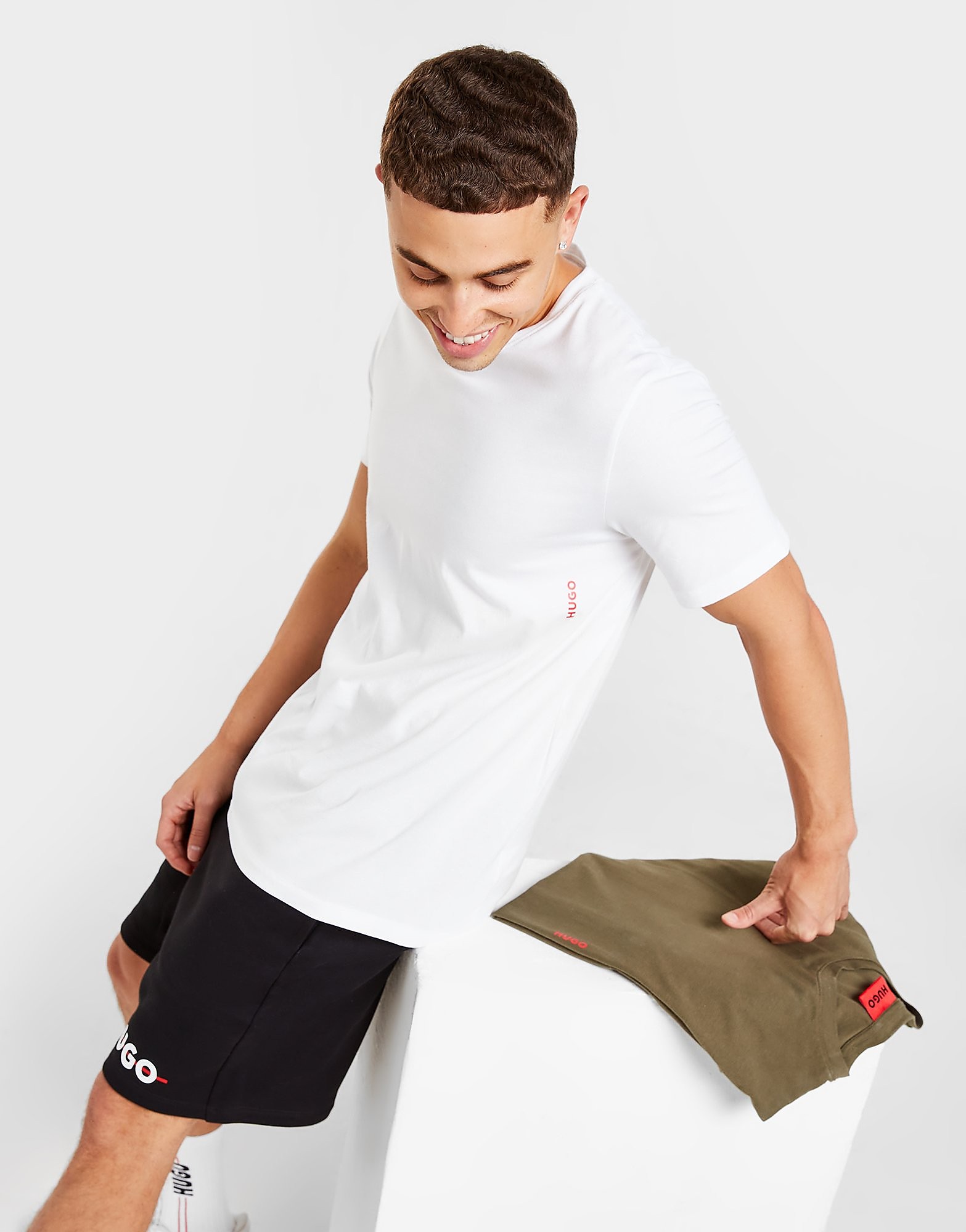

HUGO 2 Pack T-Shirts - White - Mens, White