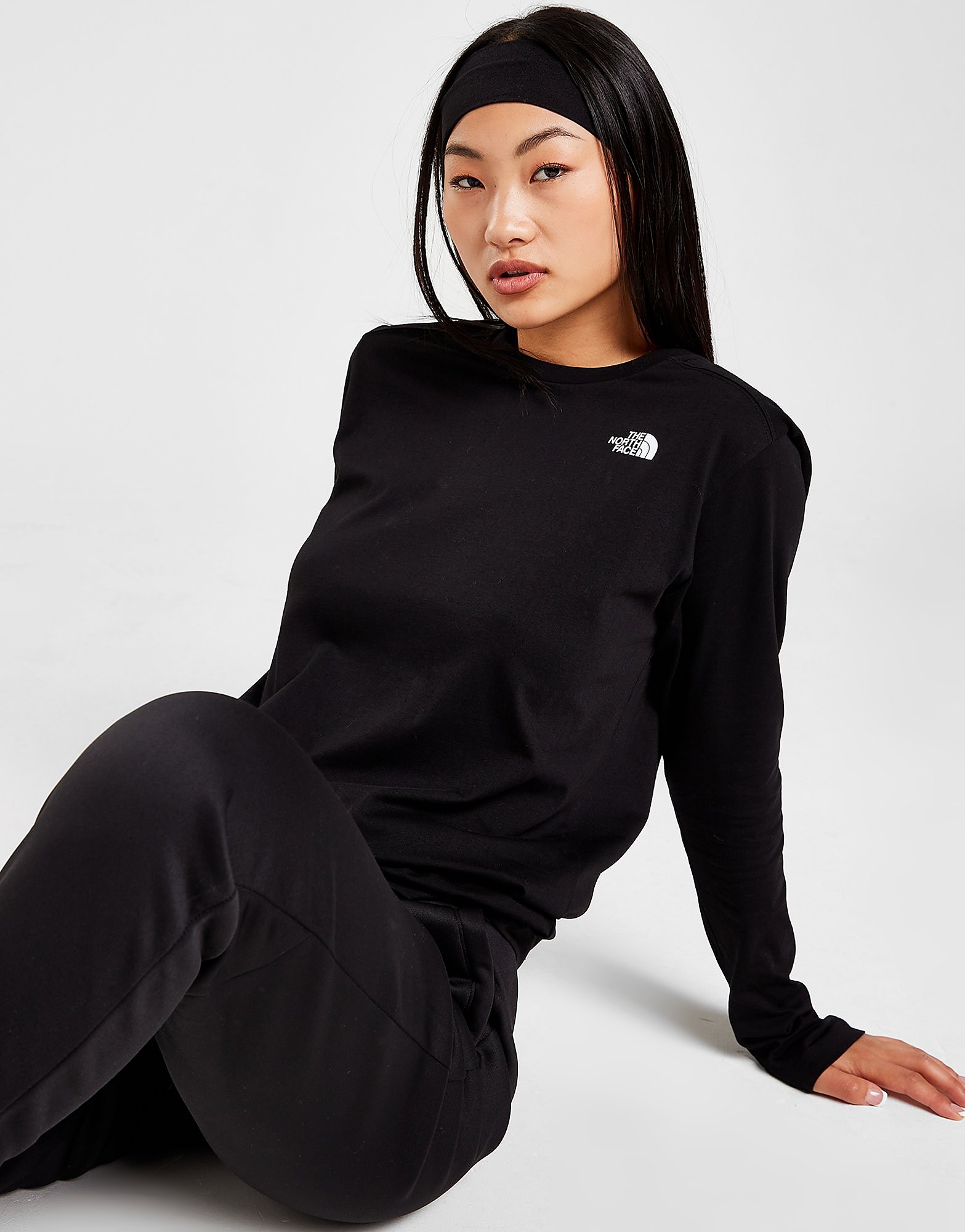 

The North Face Dome Long Sleeve T-Shirt - Black - Womens, Black