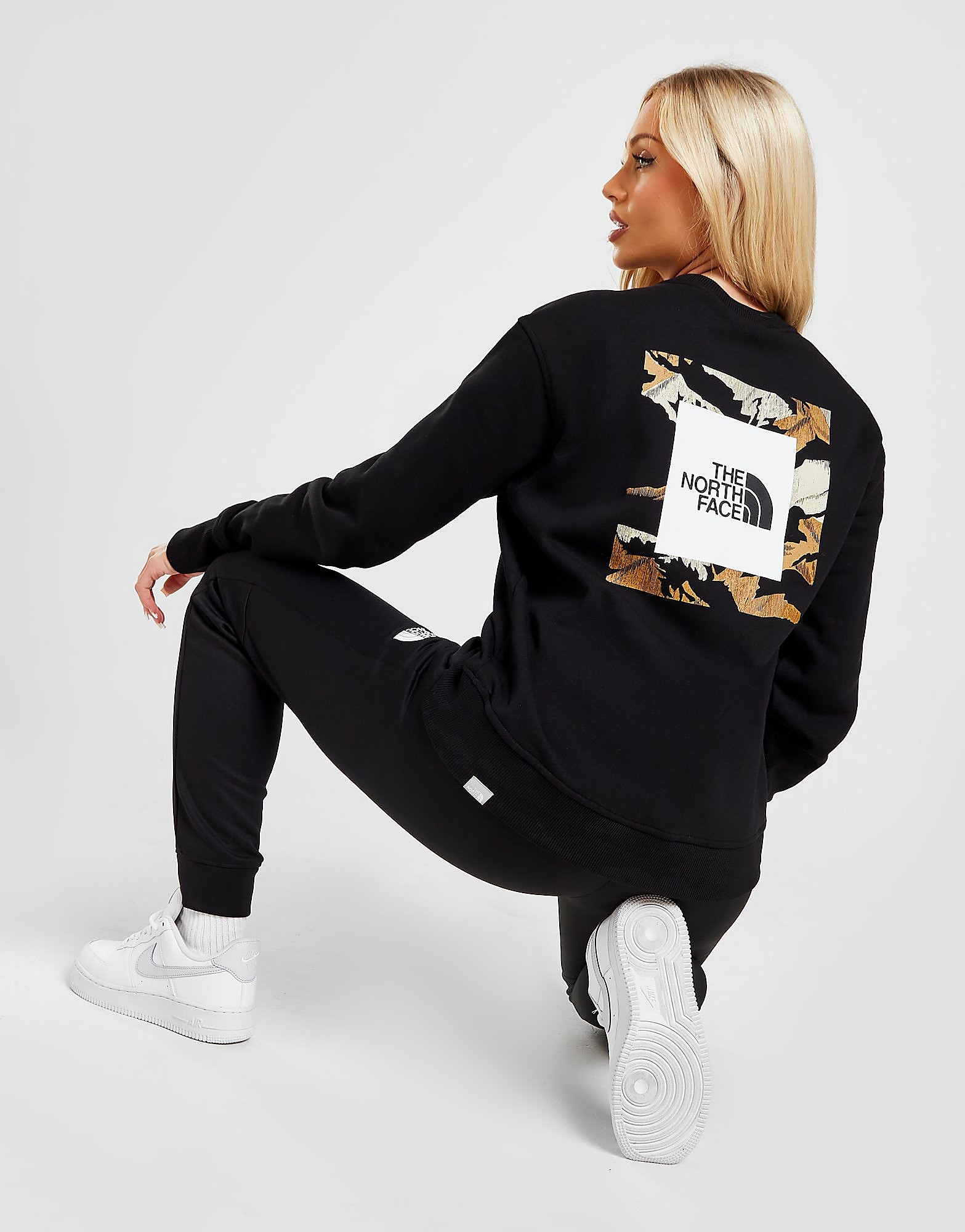 

The North Face Graphic Crew Sweatshirt - Black - Womens, Black