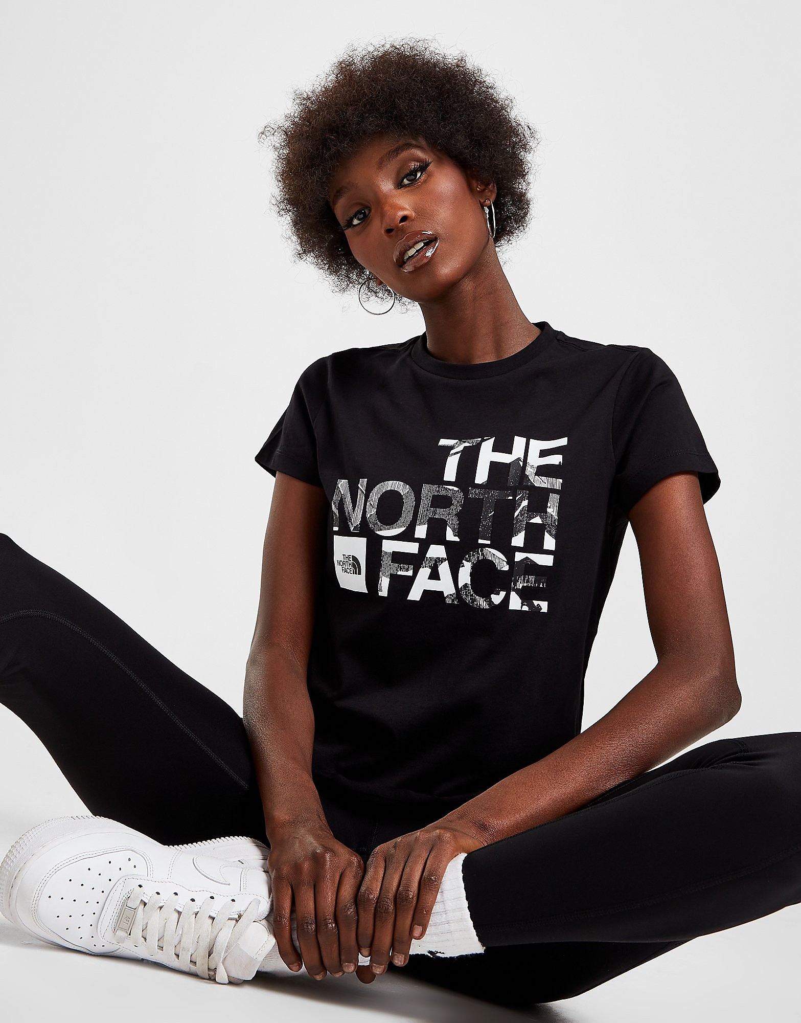 

The North Face Coordinates Crop T-Shirt - Black - Womens, Black