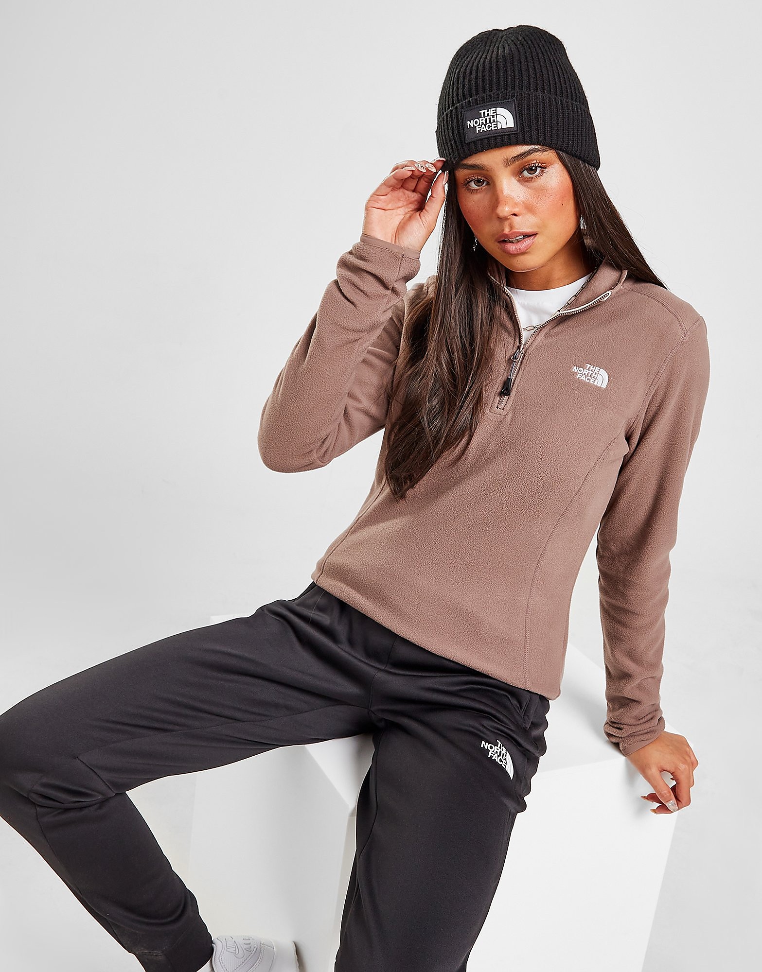 

The North Face Glacier 1/4 Zip Top - Brown - Womens, Brown