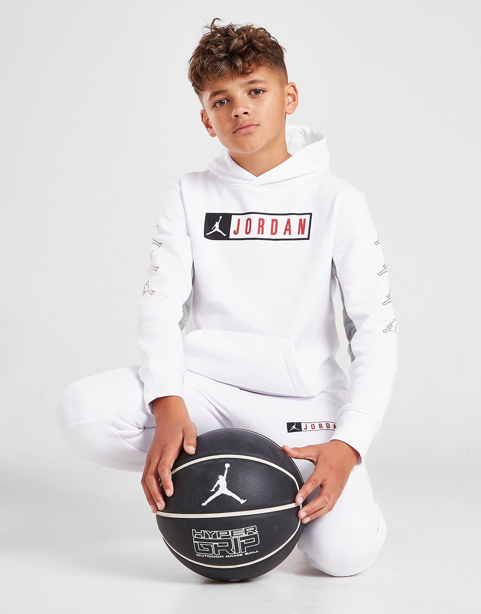 

Jordan Overhead Box Repeat Hoodie Junior - Only at JD - White - Kids, White