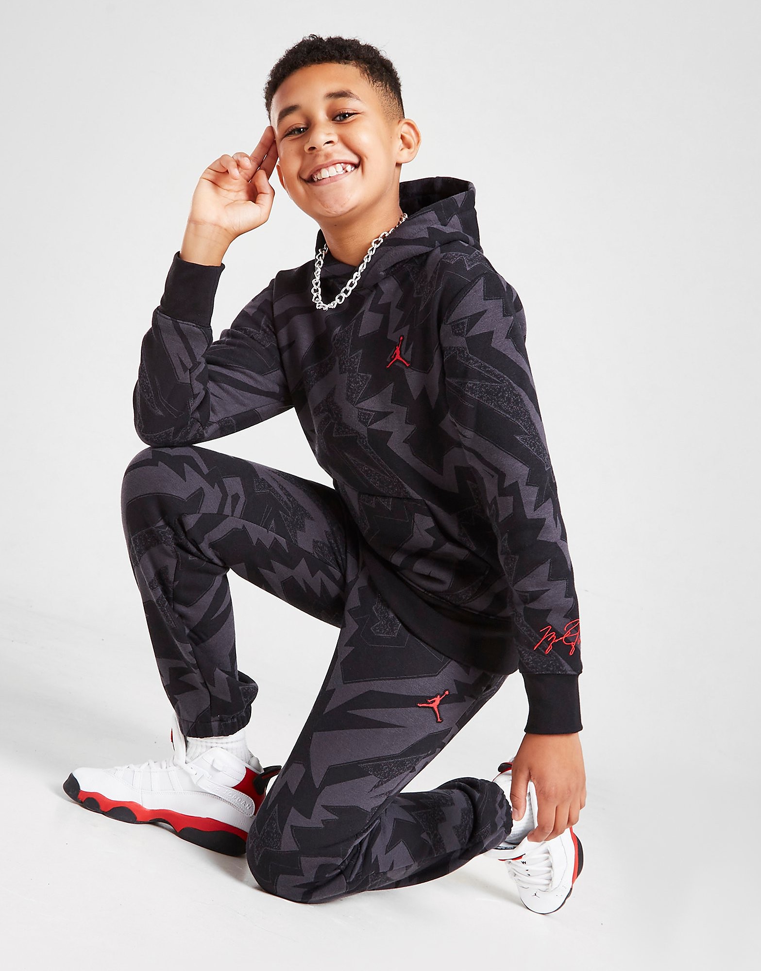 

Jordan All Over Essential Hoodie Junior - Black - Kids, Black
