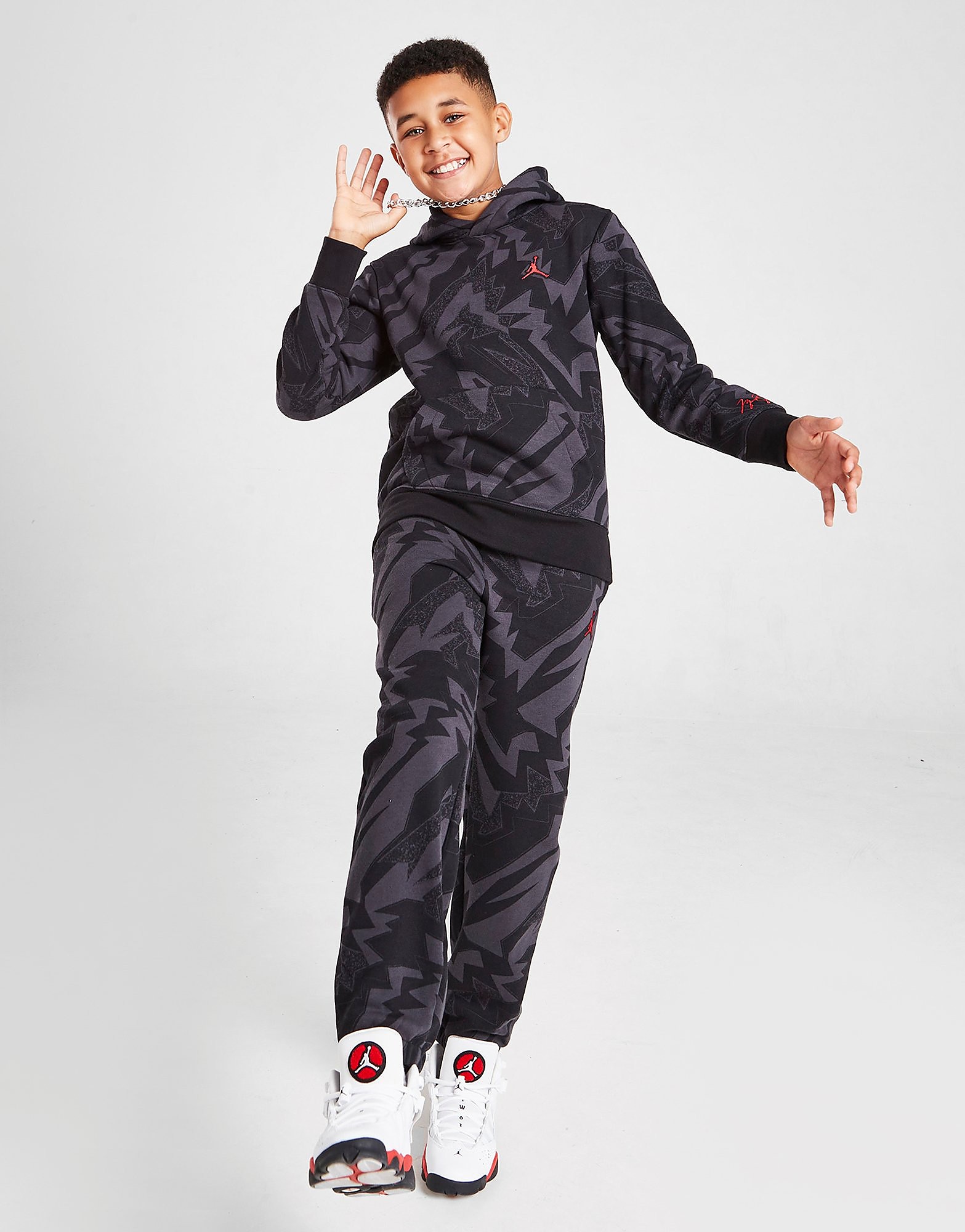 

Jordan All Over Print Essential Joggers Junior - Black - Kids, Black