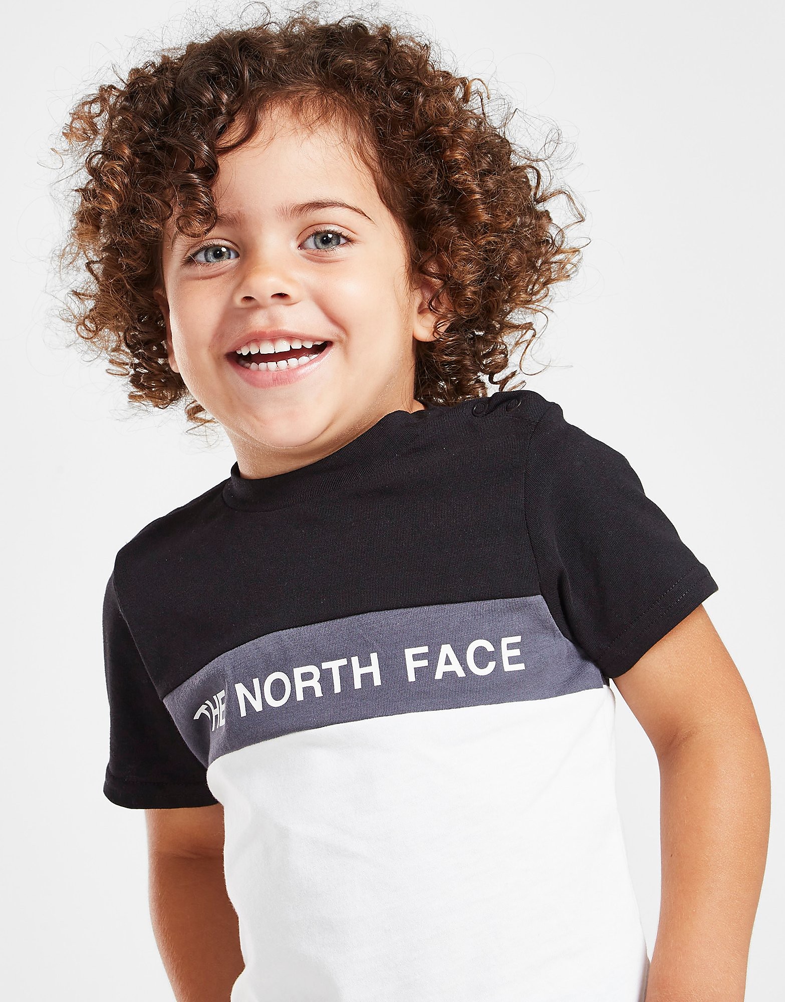 

The North Face Colour Block T-Shirt Infant - Black - Kids, Black