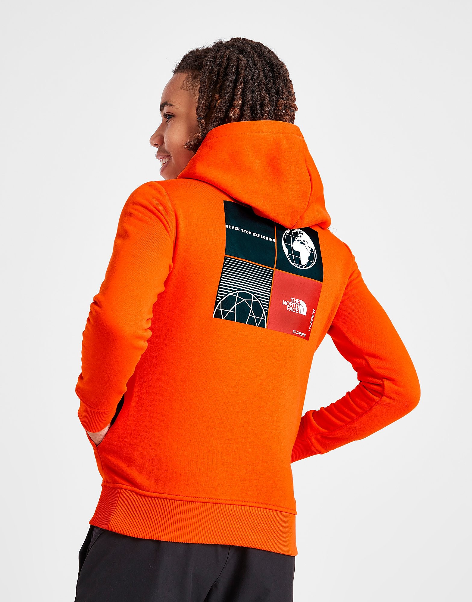 

The North Face Back Multi Dome Graphic Hoodie Junior - Only at JD - Orange - Kids, Orange