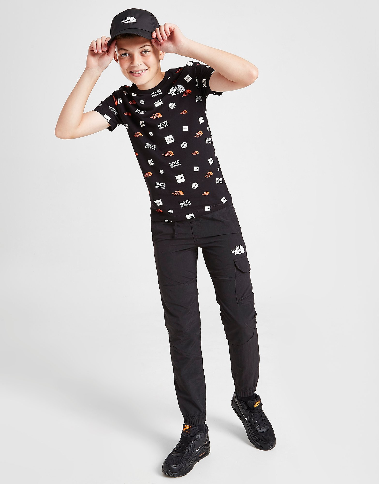 

The North Face All Over Print T-Shirt Junior - Only at JD - Black - Kids, Black
