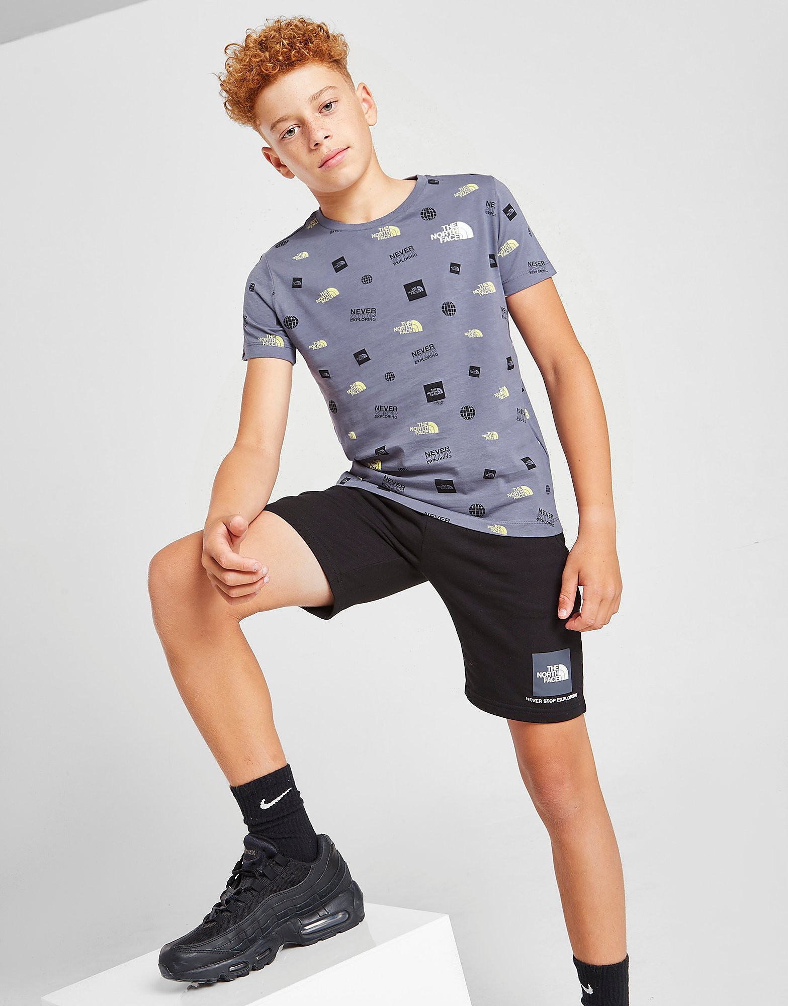 

The North Face All Over Print T-Shirt Junior - Only at JD - Grey - Kids, Grey