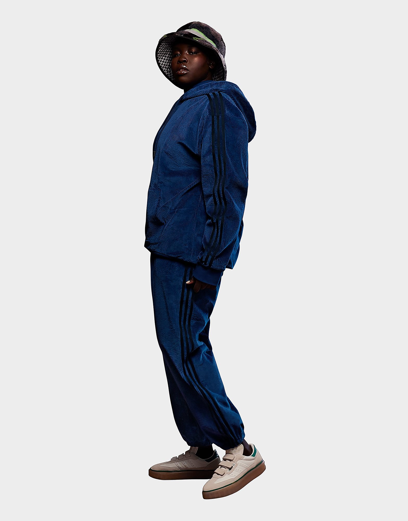 

adidas x IVY PARK Corduroy Hoodie - Dark Blue - Womens, Dark Blue