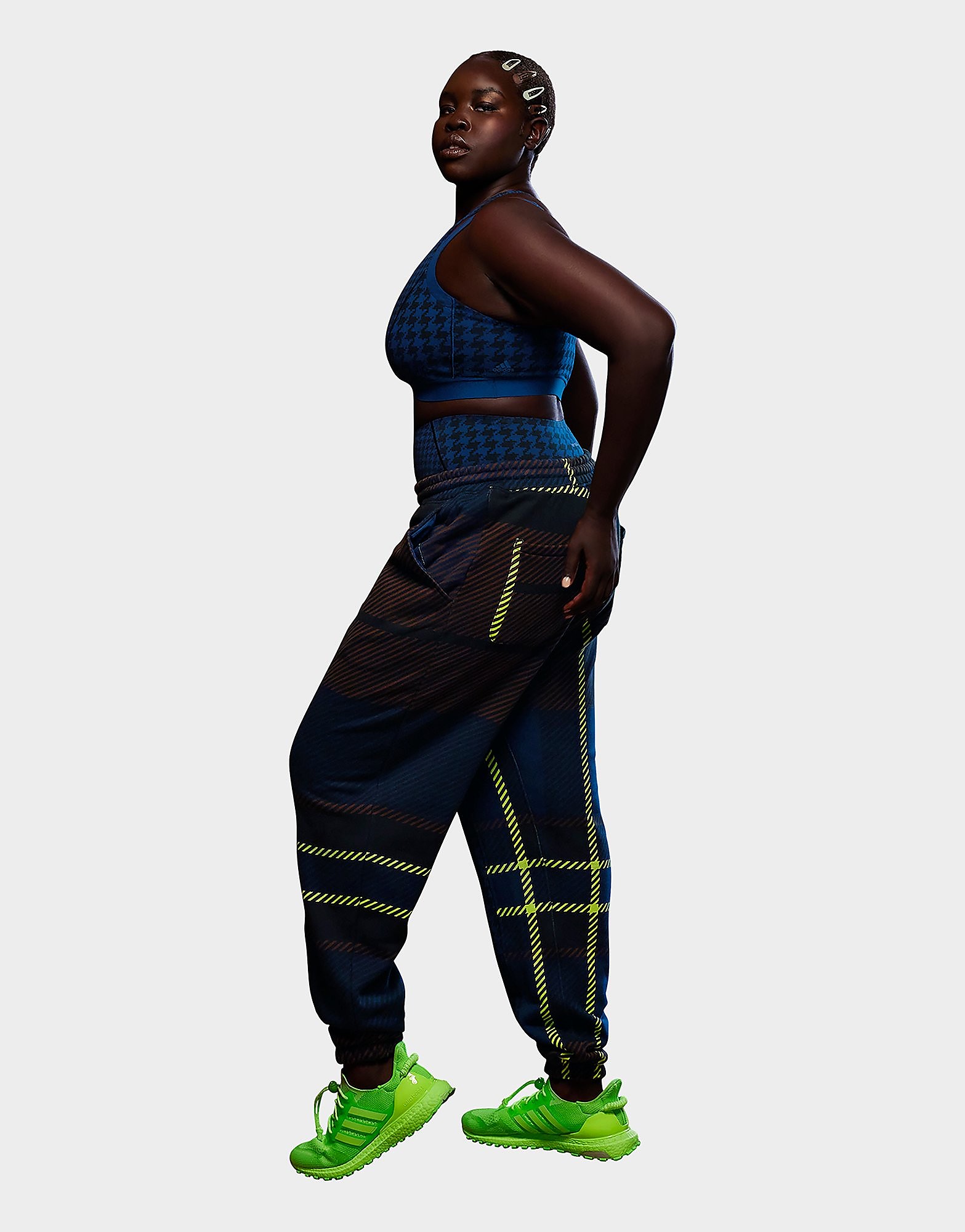 

adidas x IVY PARK Joggers - Dark Blue / Brown / Black - Womens, Dark Blue / Brown / Black