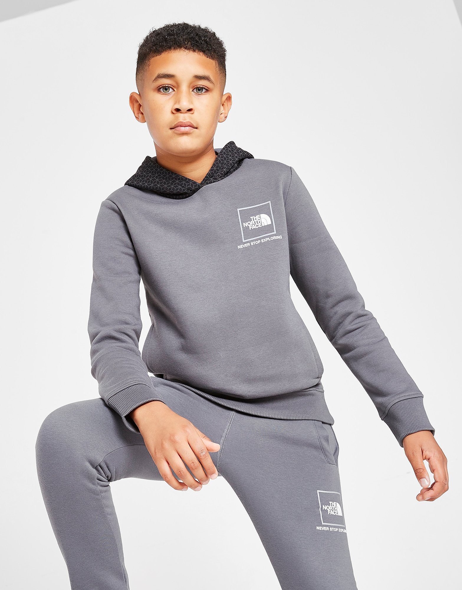 

The North Face All Over Print Hoodie Junior - Only at JD - Grey - Kids, Grey