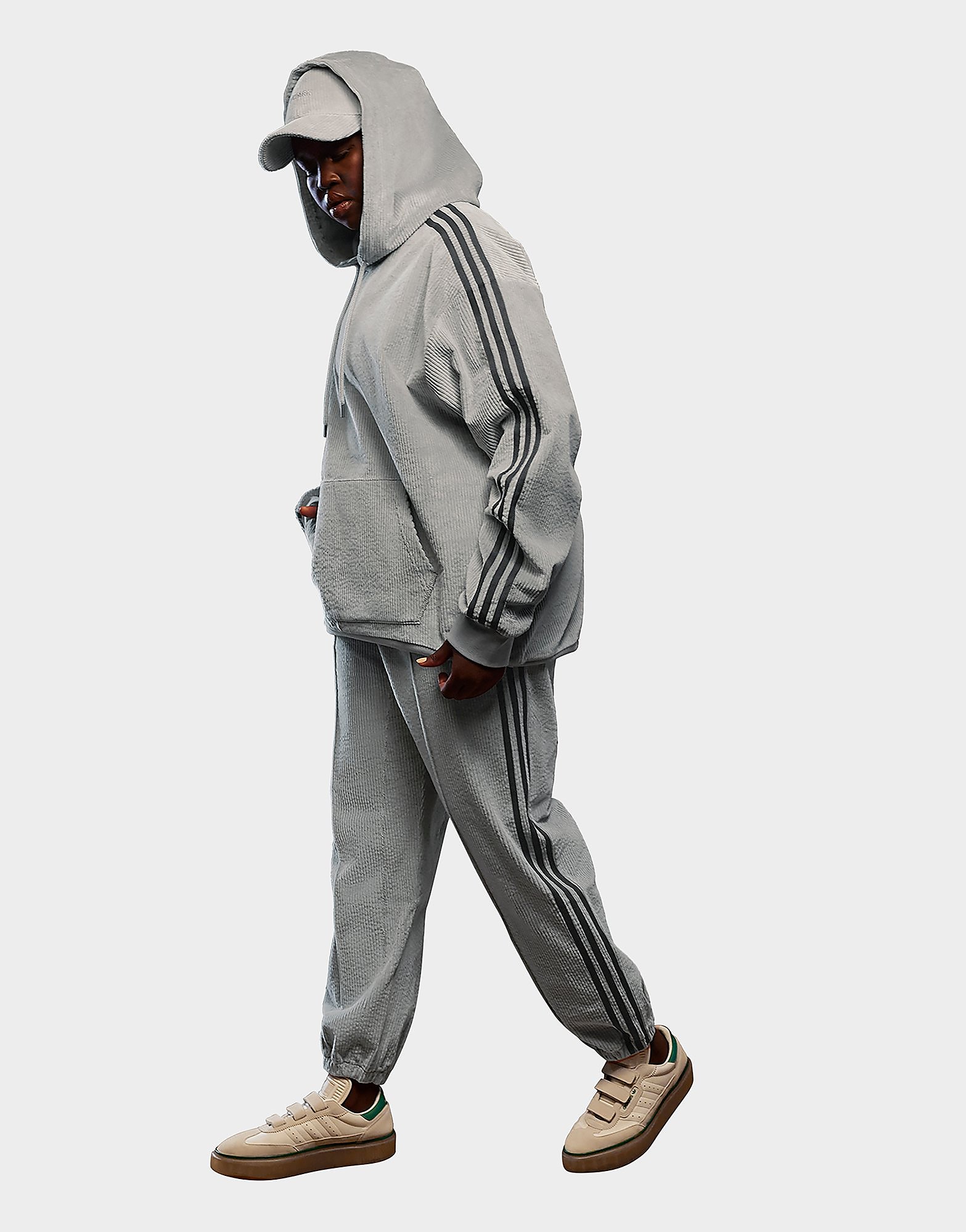 

adidas x IVY PARK Corduroy Hoodie - Mgh Solid Grey - Womens, Mgh Solid Grey