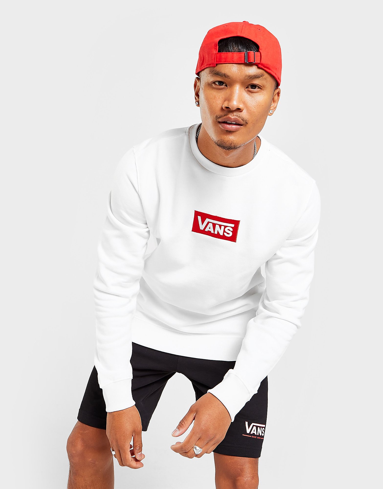 

Vans Box Crew Sweatshirt - White - Mens, White
