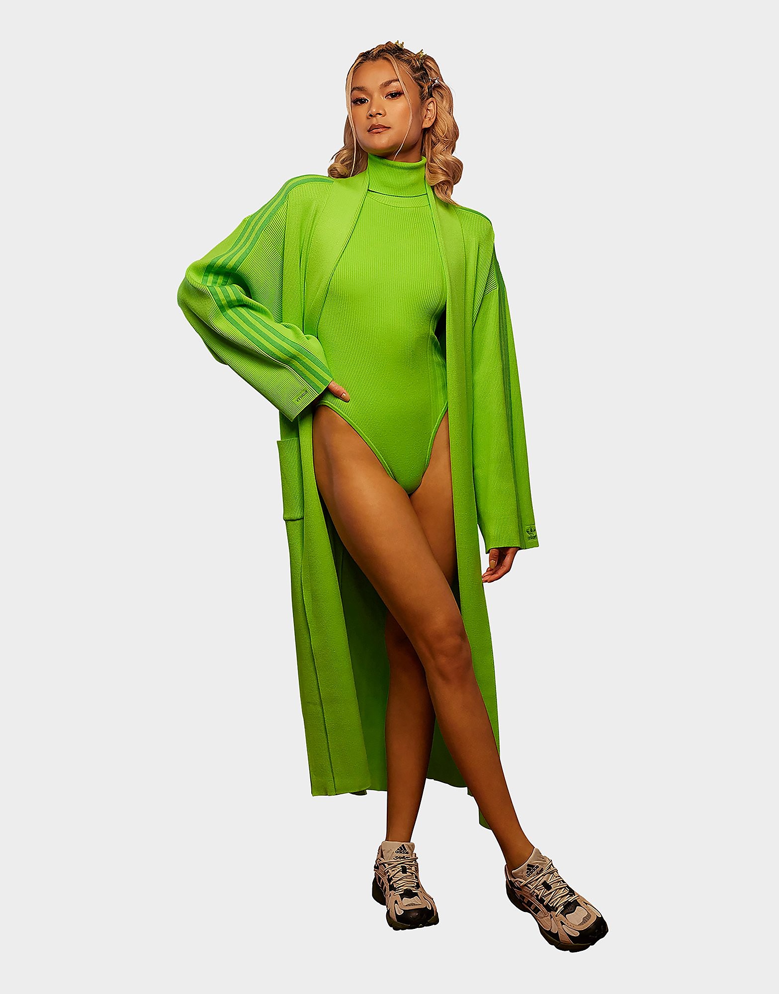 

adidas x IVY PARK Robe - Semi Solar Slime - Womens, Semi Solar Slime