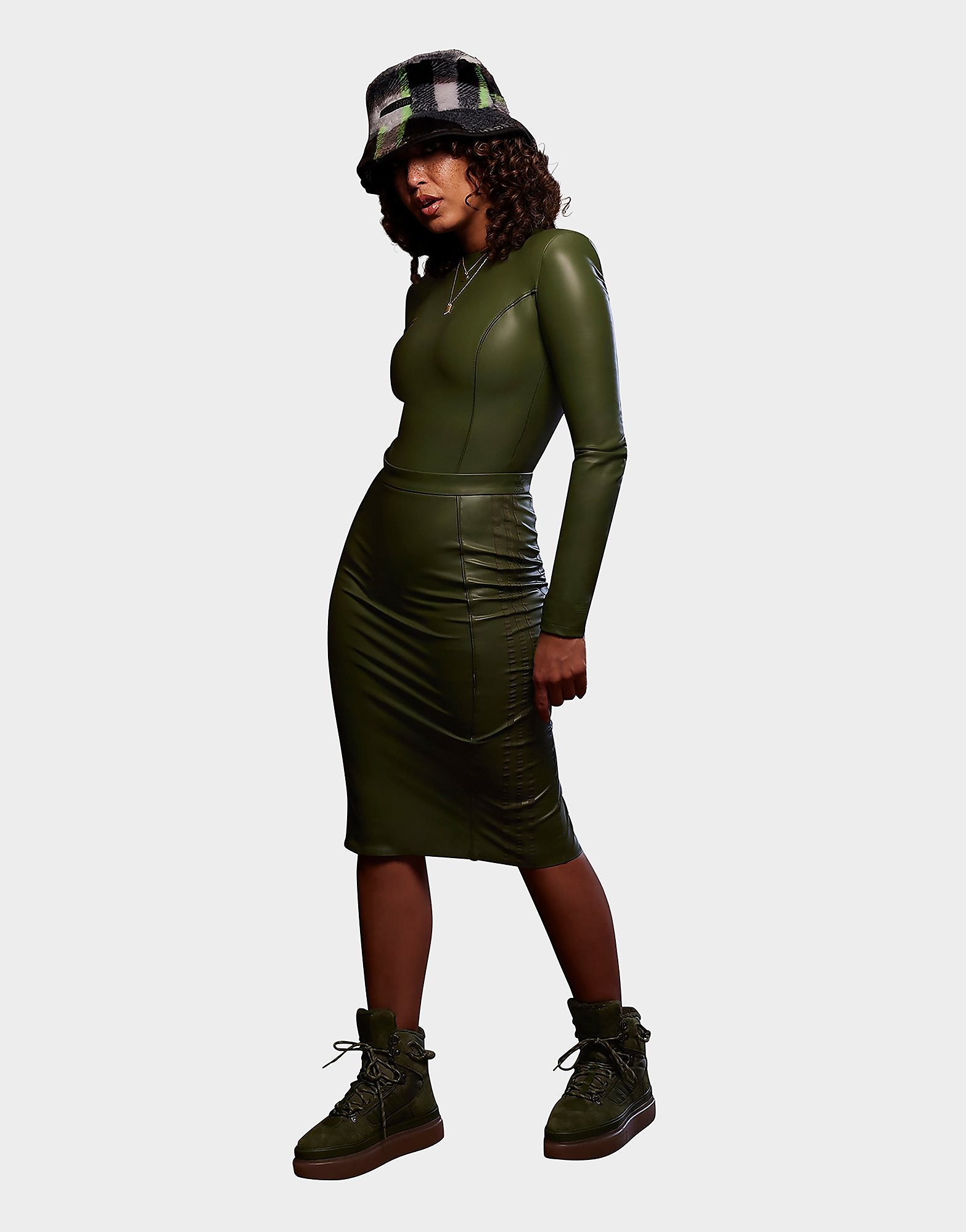 

adidas x IVY PARK Faux Leather Bodysuit - Wild Pine - Womens, Wild Pine