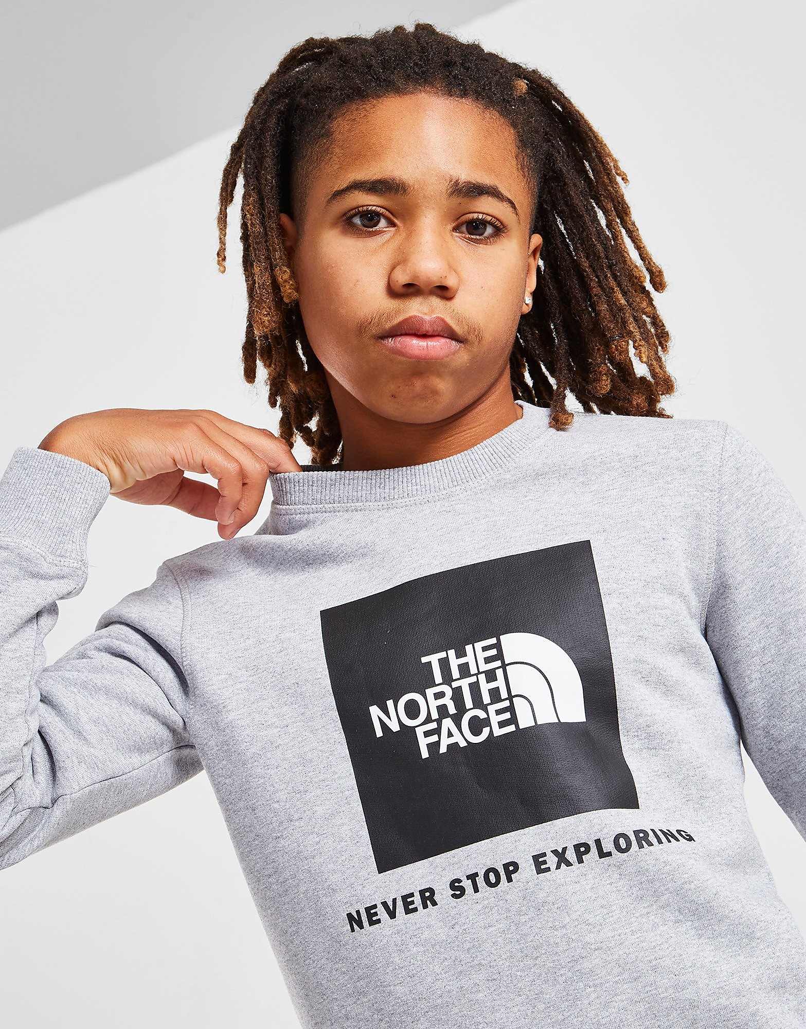 

The North Face Box Crew Sweatshirt Junior - Grey - Kids, Grey
